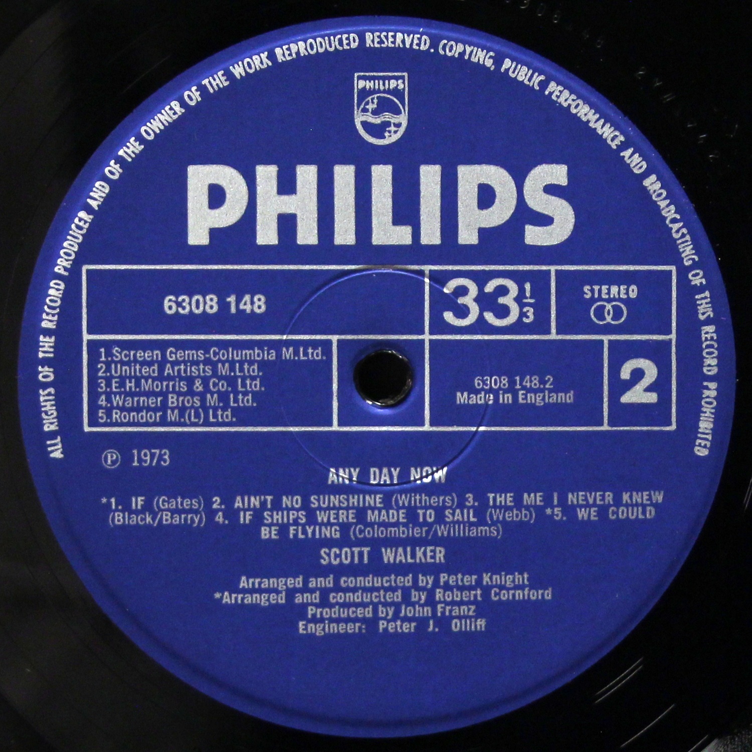 LP Scott Walker — Any Day Now фото 4