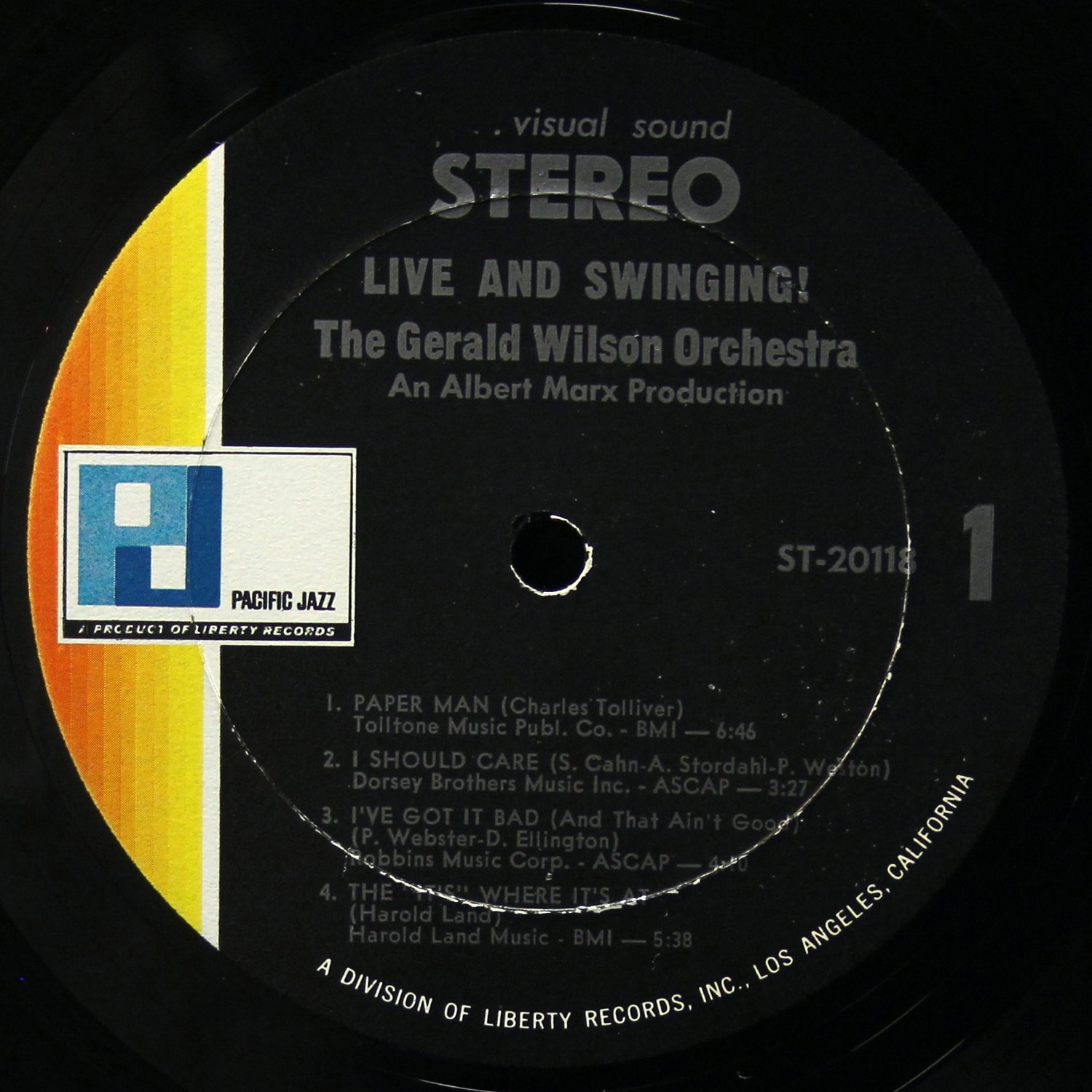 LP Gerald Wilson Orchestra — Live And Swinging фото 3