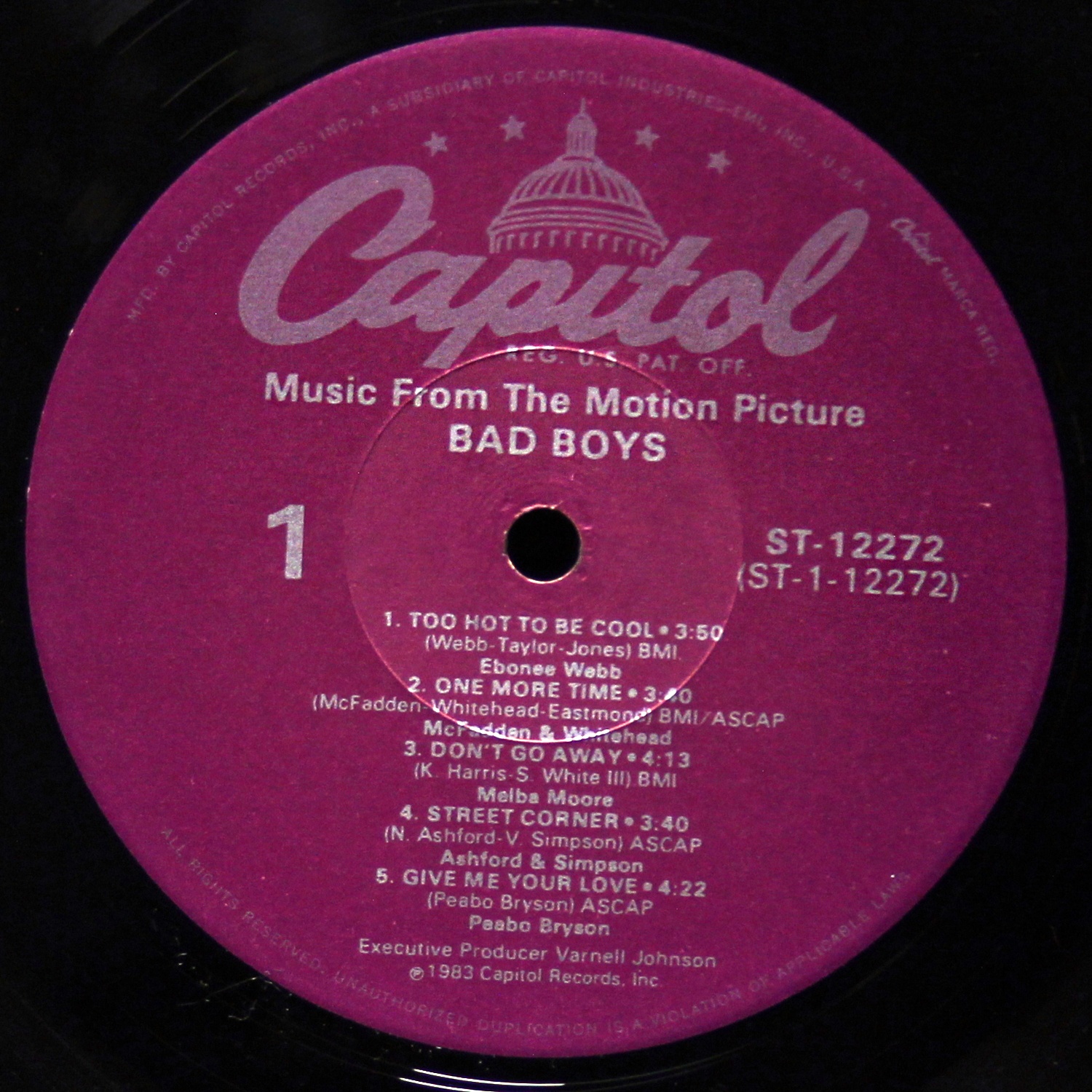 LP V/A — Bad Boys - Music From The Motion Picture фото 2