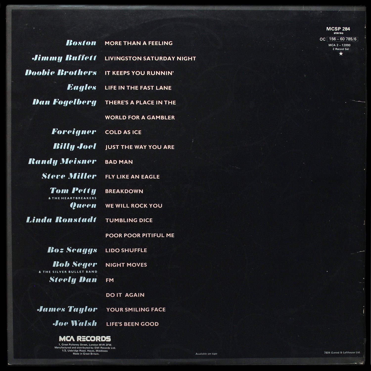 LP V/A — FM (The Original Movie Soundtrack) (2LP) фото 2