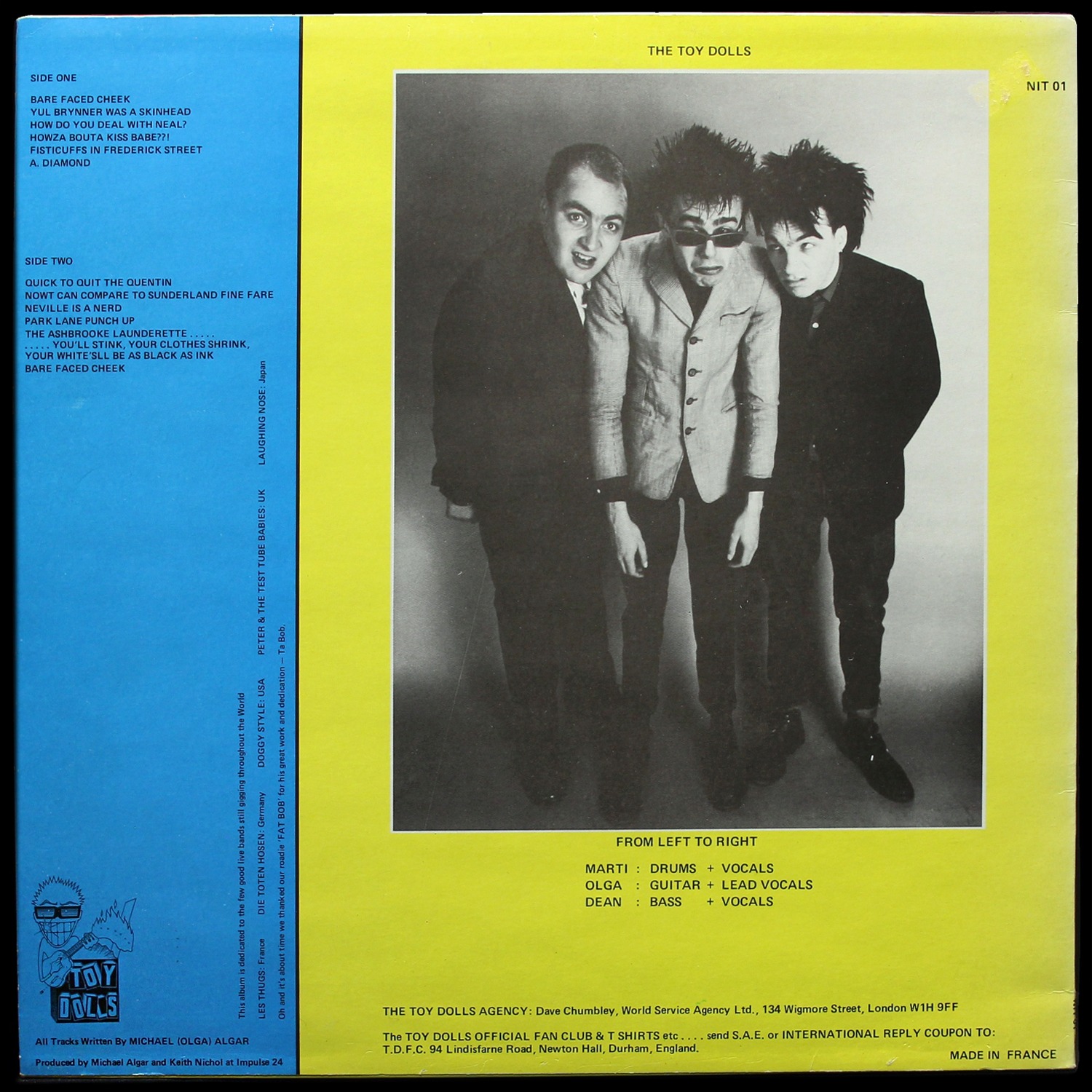 LP Toy Dolls — Bare Faced Cheek фото 3