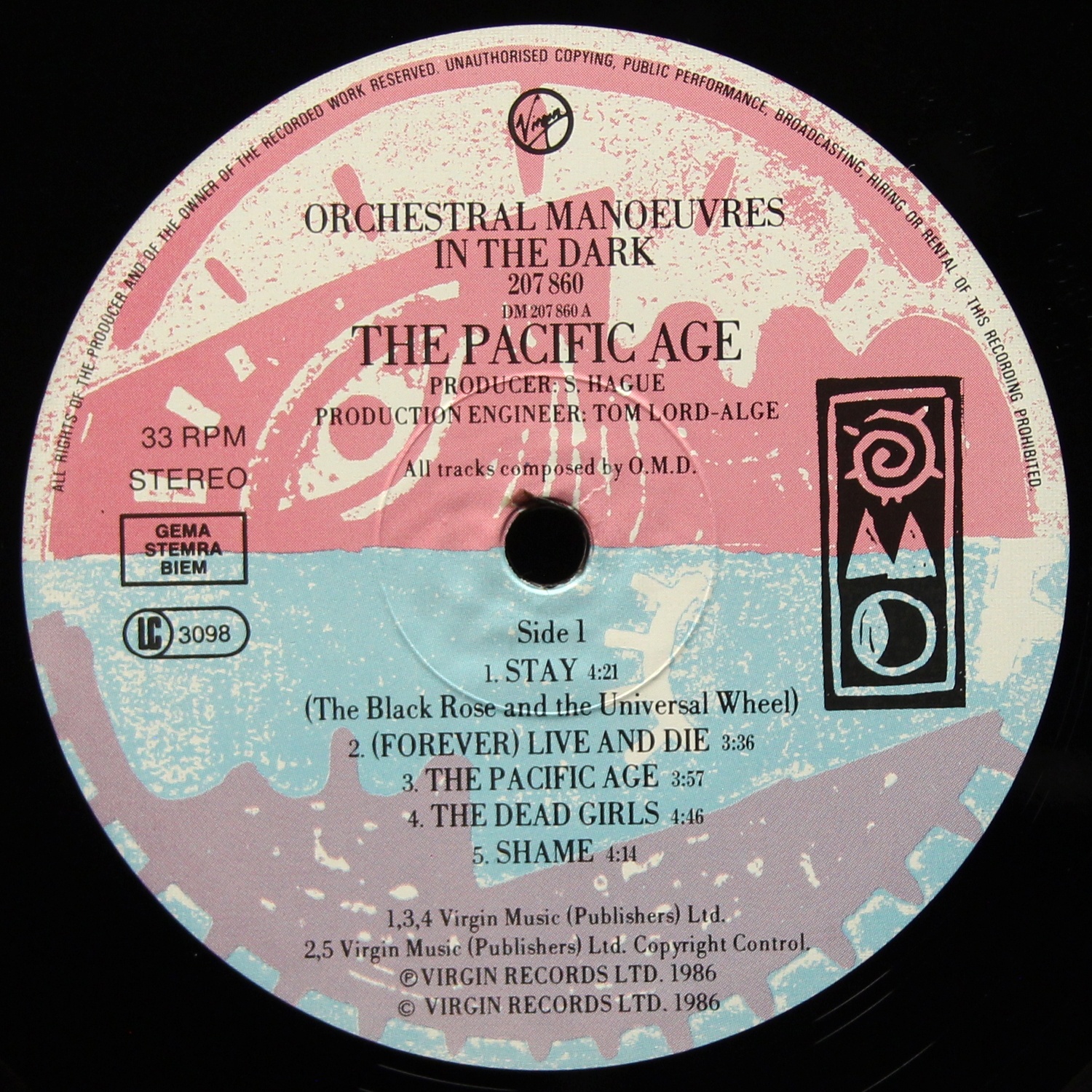 LP Orchestral Manoeuvres In The Dark — Pacific Age фото 3