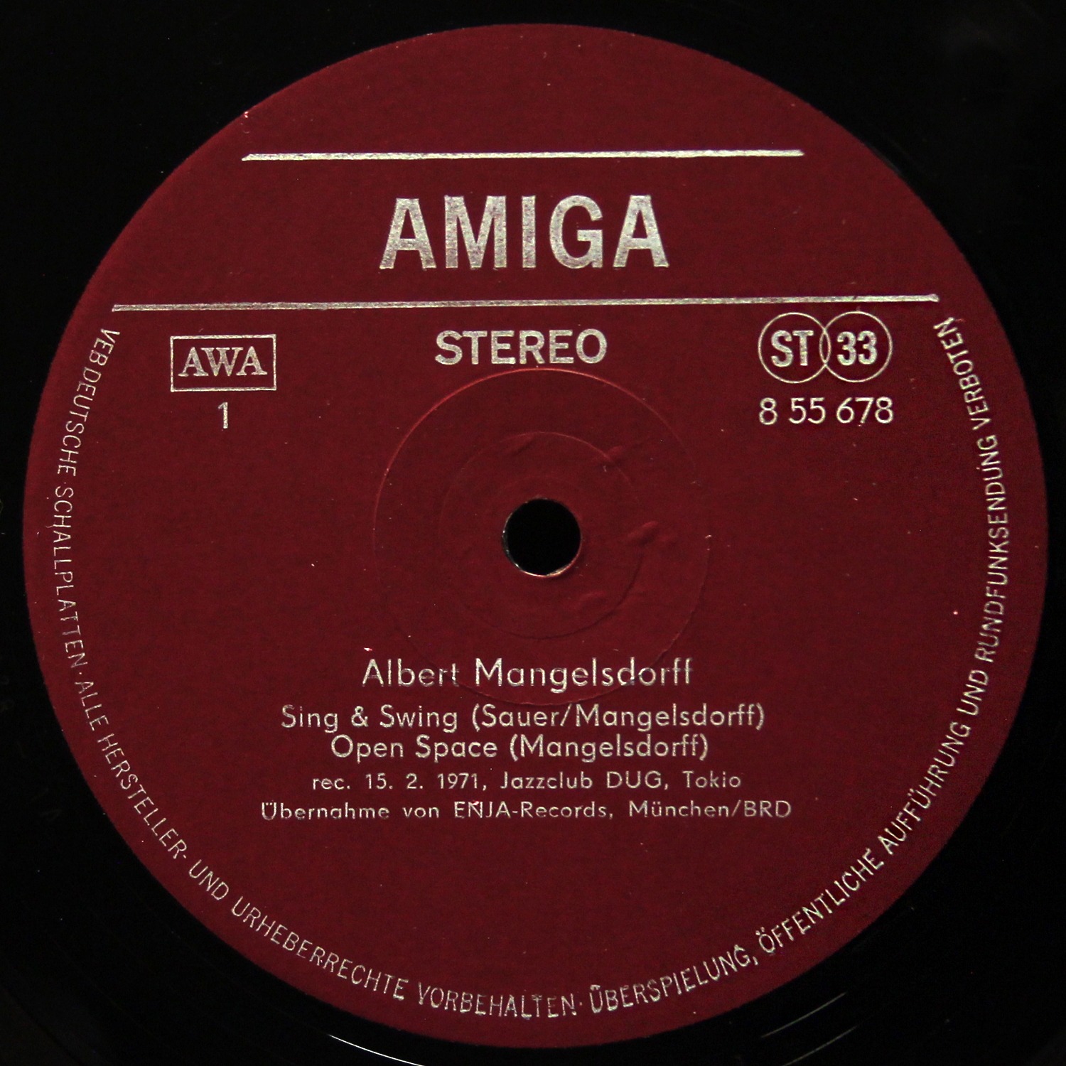 LP Albert Mangelsdorff — Albert Mangelsdorff фото 2