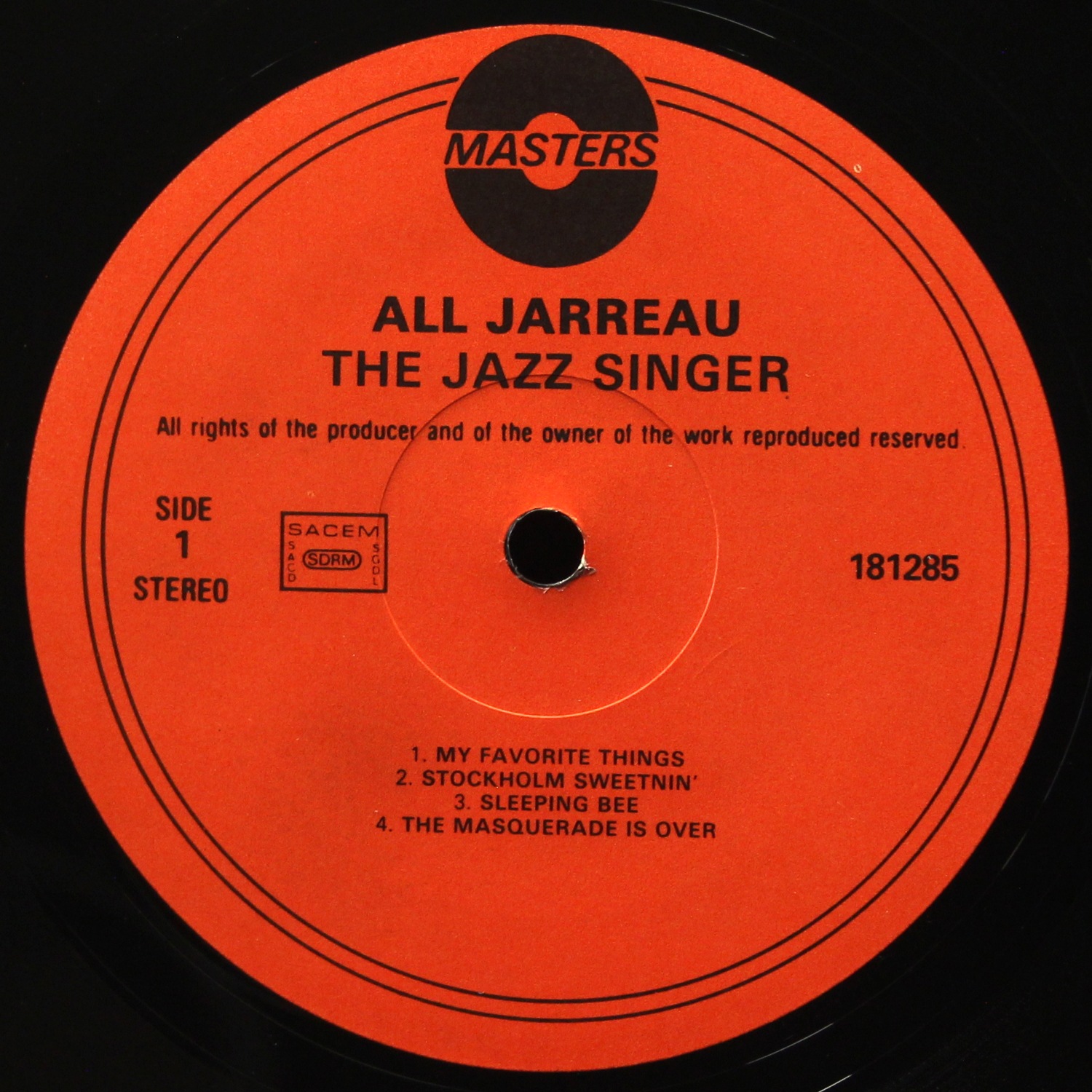 LP Al Jarreau — Jazz Singer фото 2
