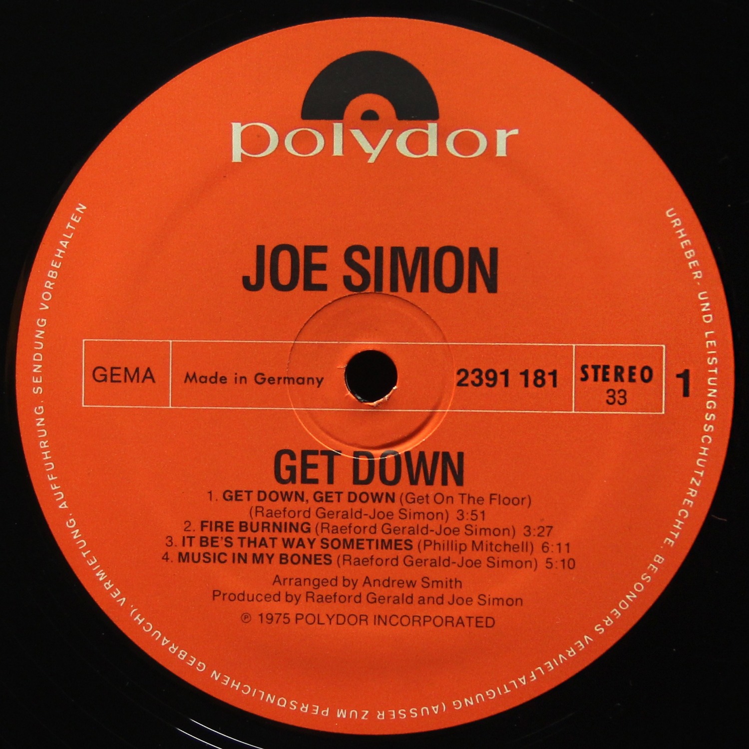 LP Joe Simon — Get Down фото 2