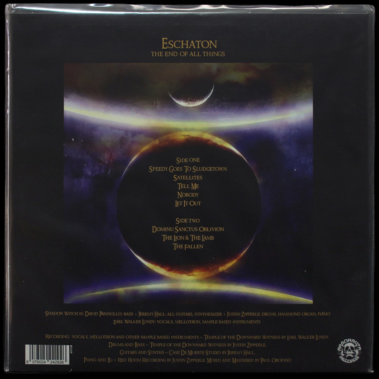 LP Shadow Witch — IIII Eschaton (The End Of All Things) (цветной винил) фото 2