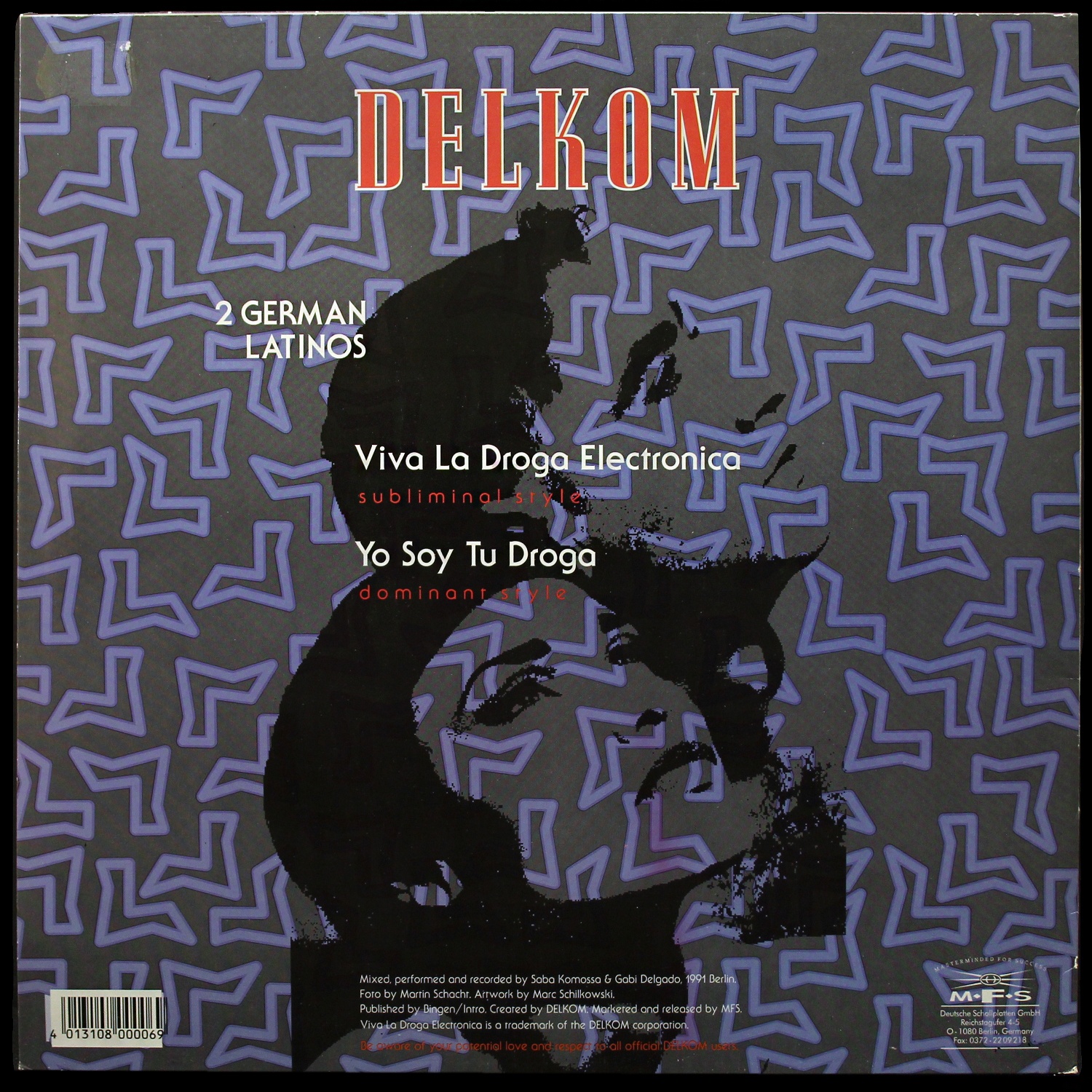 LP 2 German Latinos — Viva La Droga Electronica фото 2