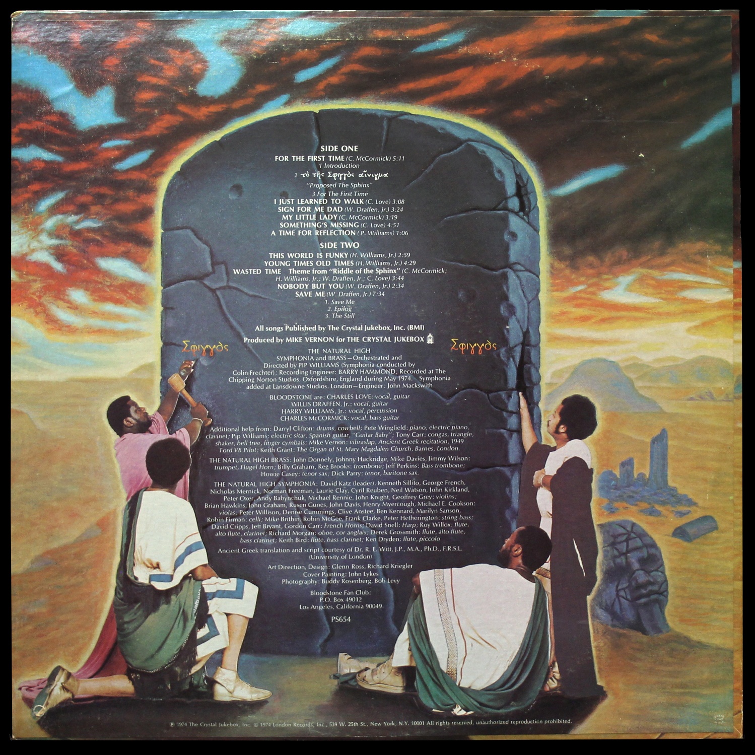 LP Bloodstone — Riddle Of The Sphinx фото 2