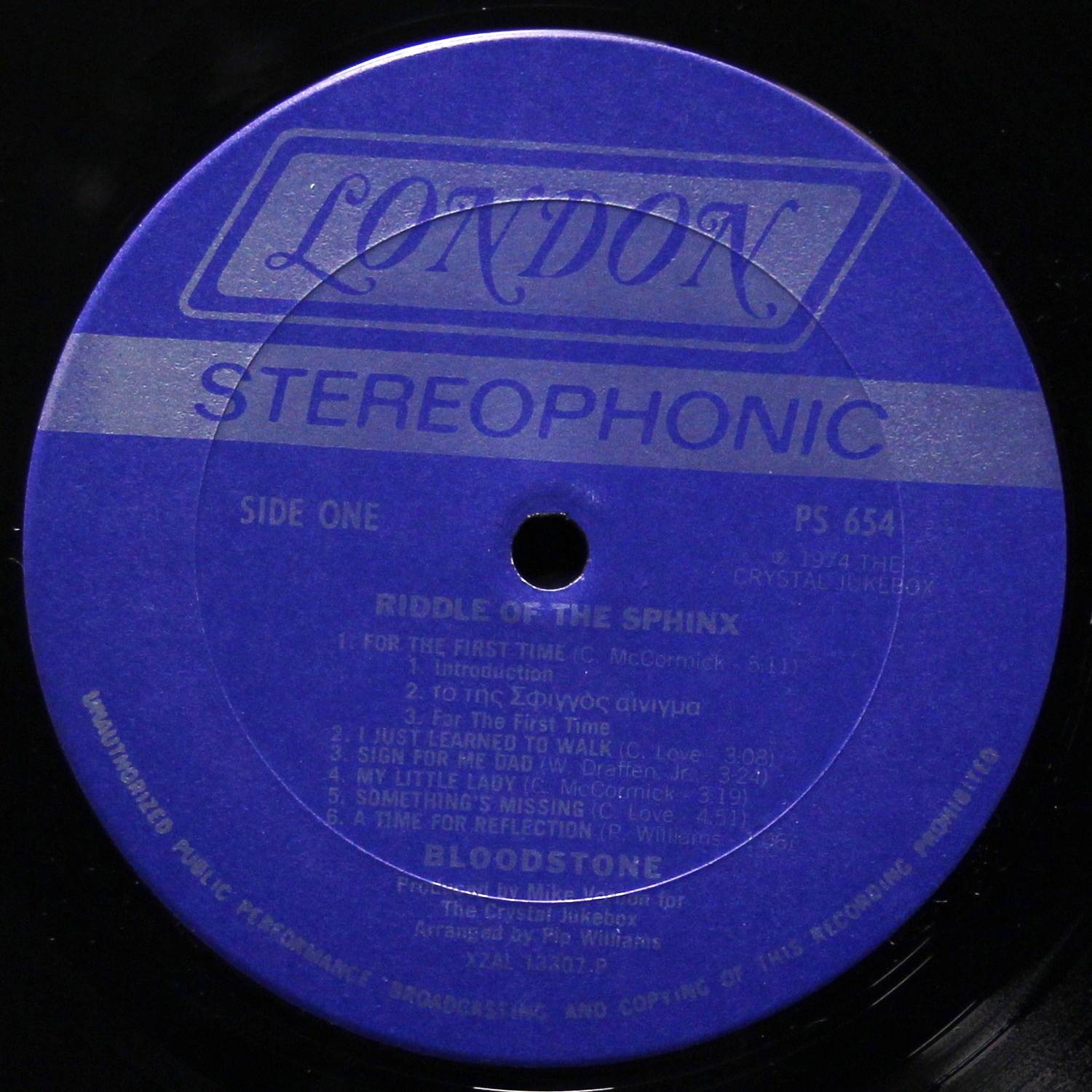 LP Bloodstone — Riddle Of The Sphinx фото 3