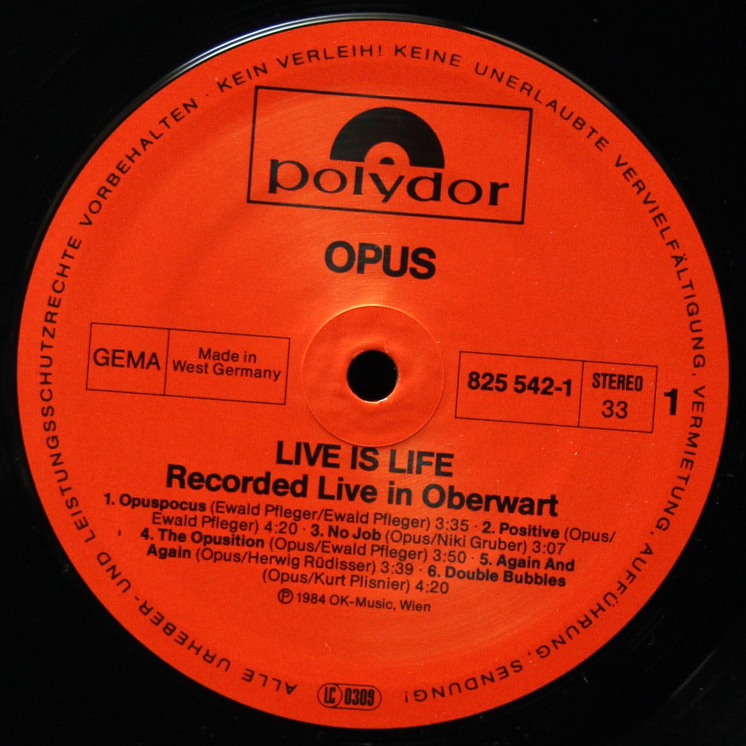 LP Opus — Live Is Life (клубное издание) фото 2