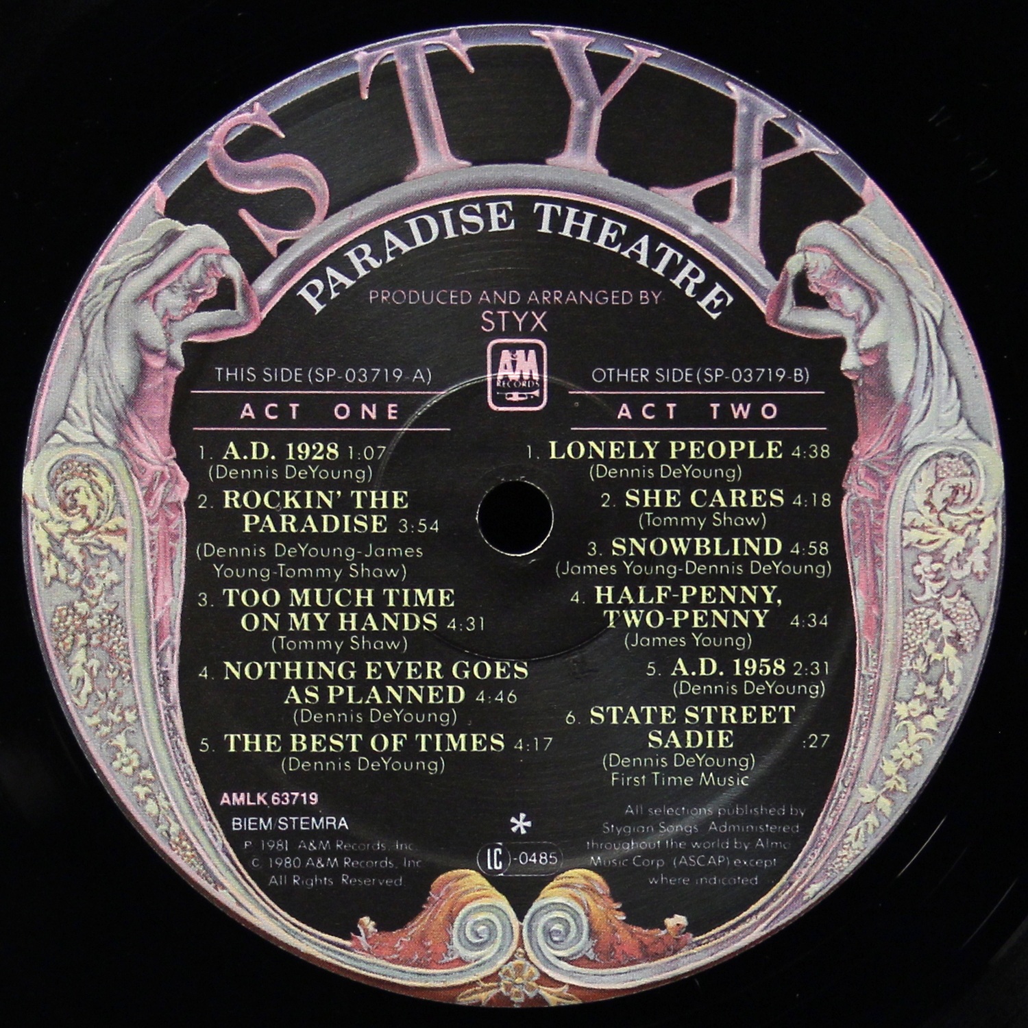 LP Styx — Paradise Theatre фото 3