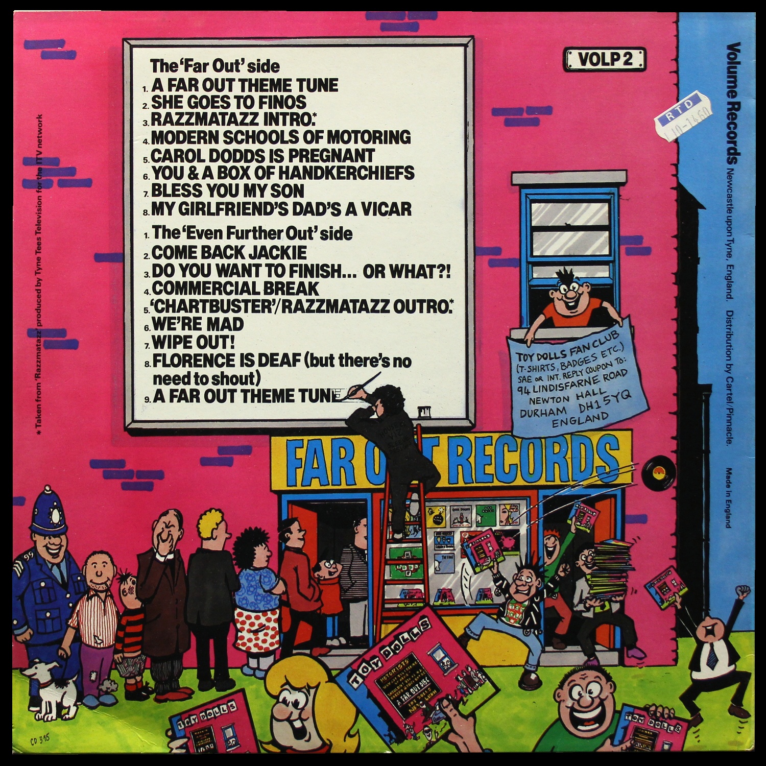 LP Toy Dolls — A Far Out Disc фото 2