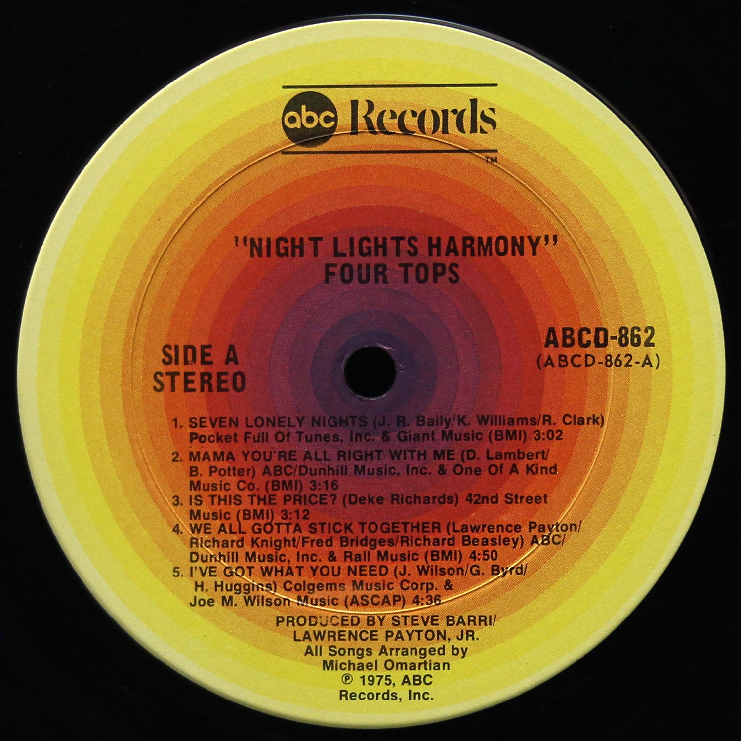 LP Four Tops — Night Lights Harmony фото 3