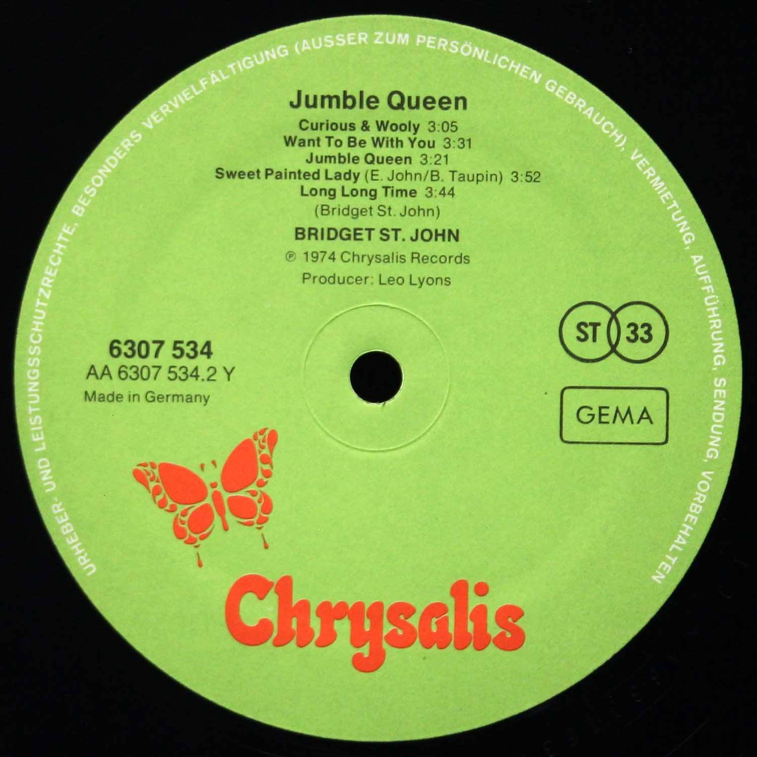 LP Bridget St. John — Jumble Queen фото 3