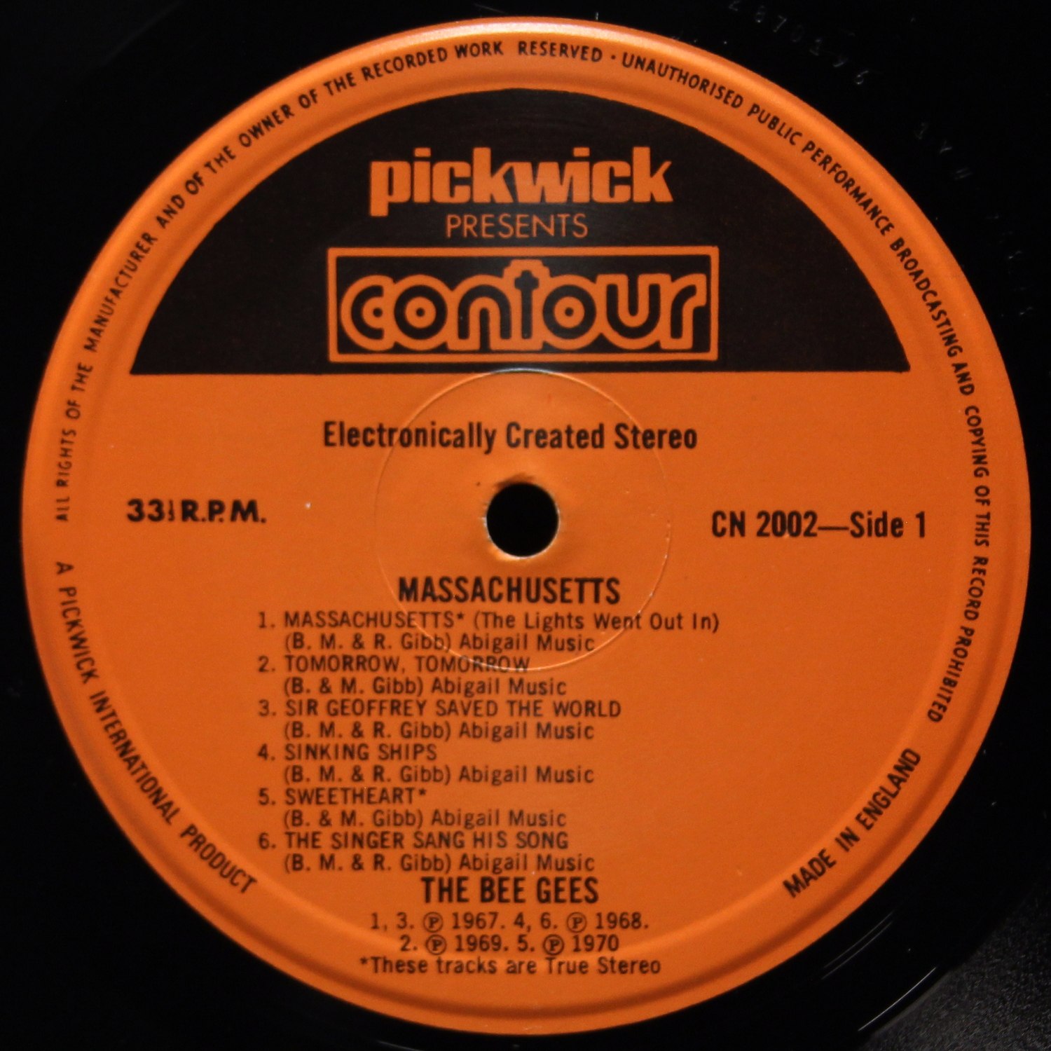 LP Bee Gees — Massachusetts фото 2