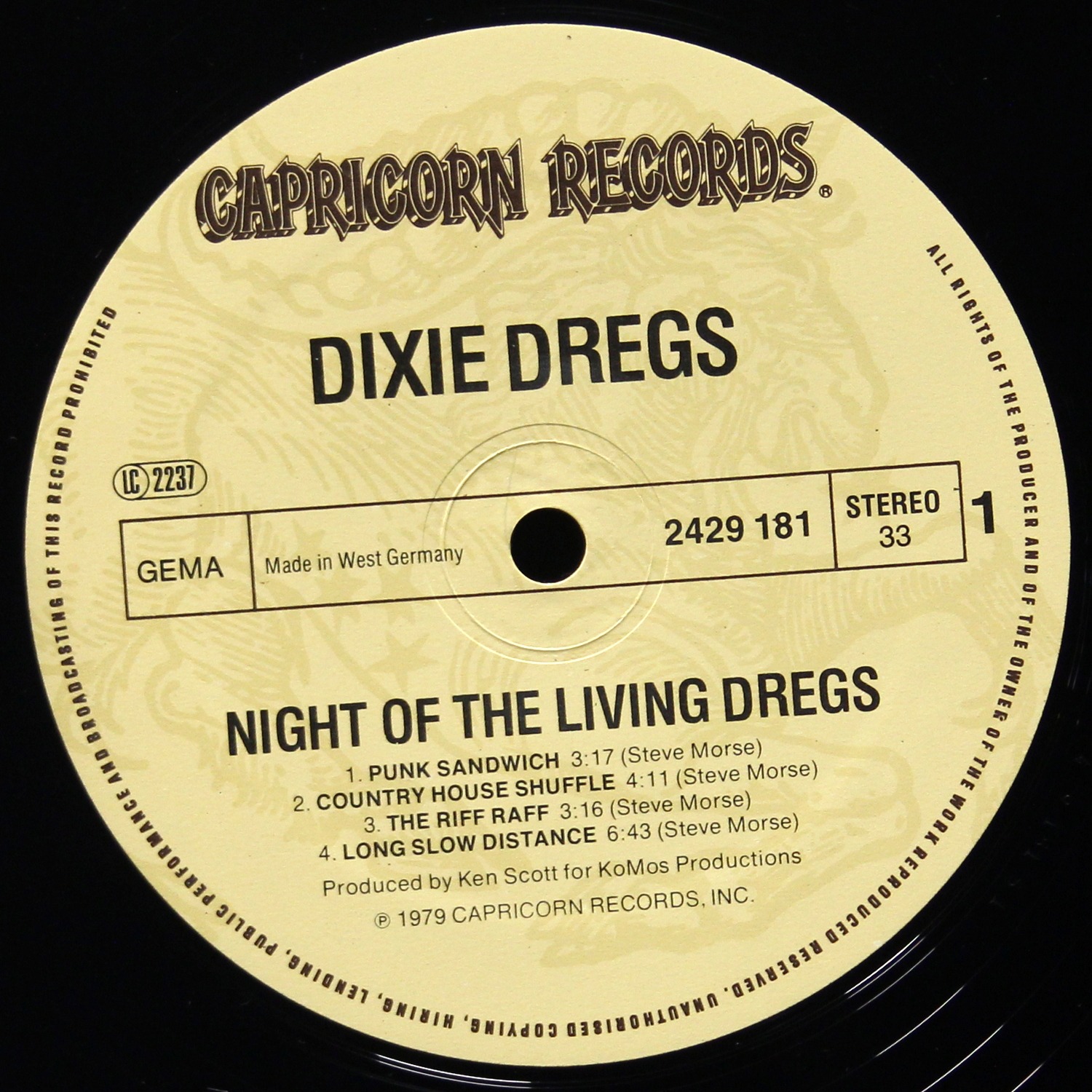 LP Dixie Dregs — Night Of The Living Dregs фото 3