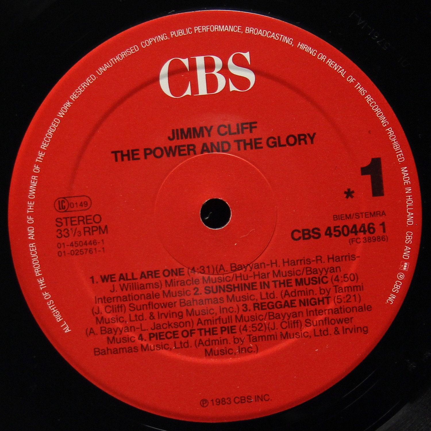 LP Jimmy Cliff — Power And The Glory фото 2