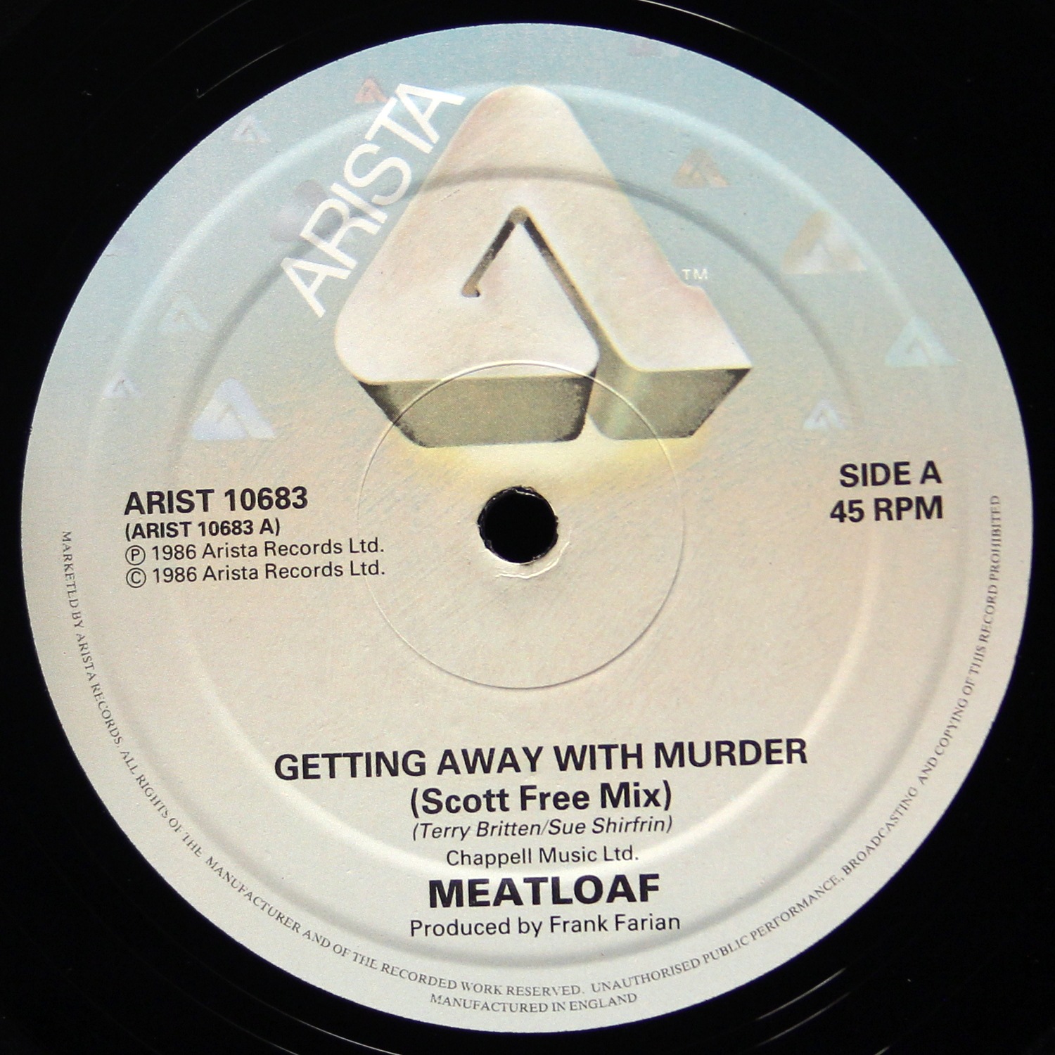 LP Meat Loaf — Getting Away With Murder (10' сингл) фото 2