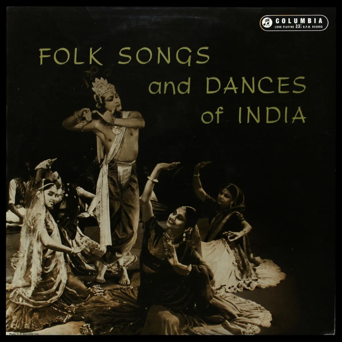 LP Musicians Of The Ram Gopal Company — Folk Songs And Dances Of India фото