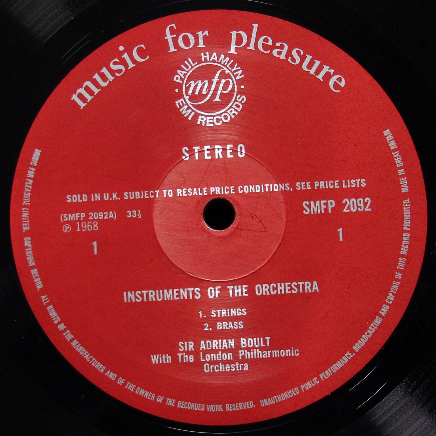 LP Sir Adrian Boult — Sir Adrian Boult Introduces The Instruments Of The Orchestra фото 2