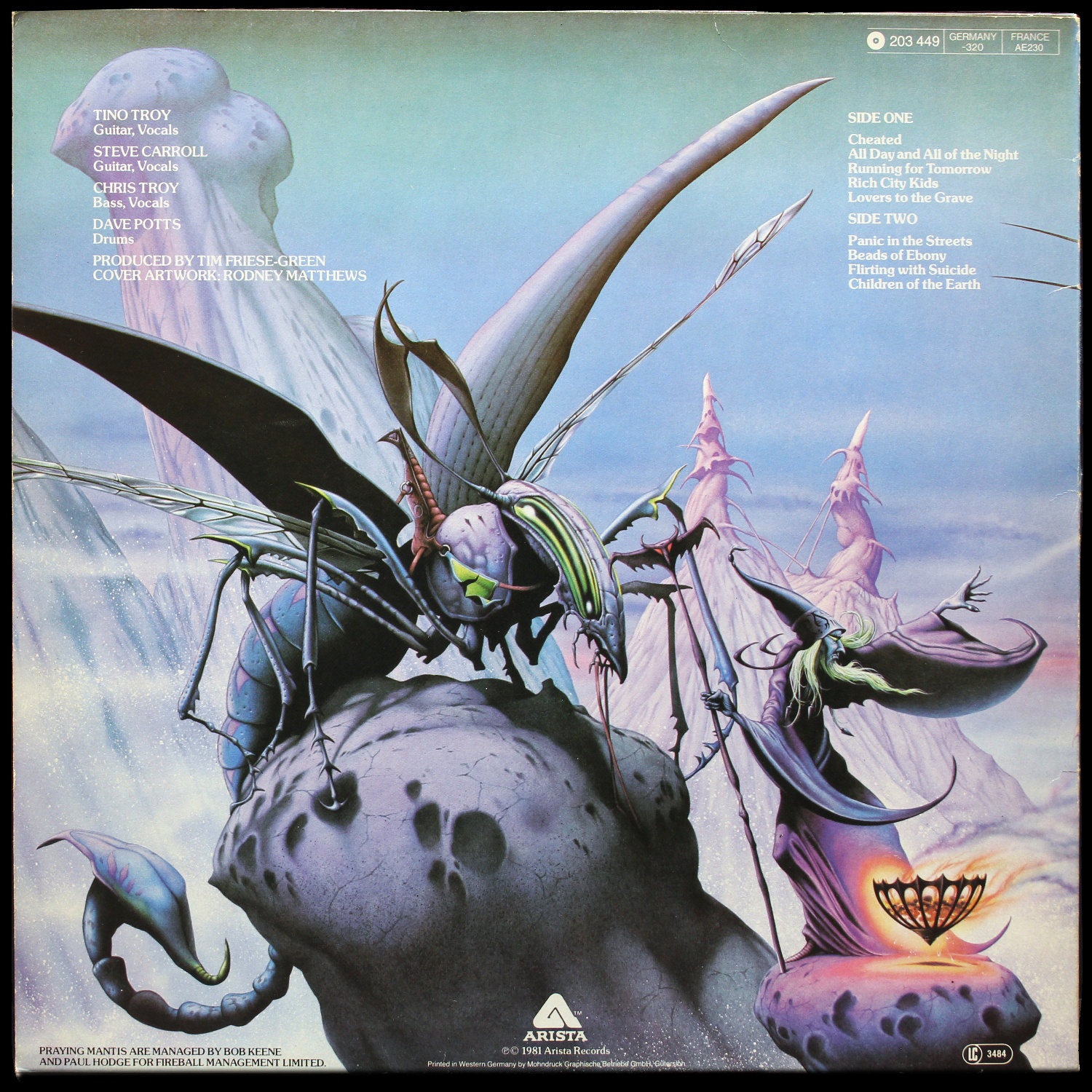 LP Praying Mantis — Time Tells No Lies фото 2