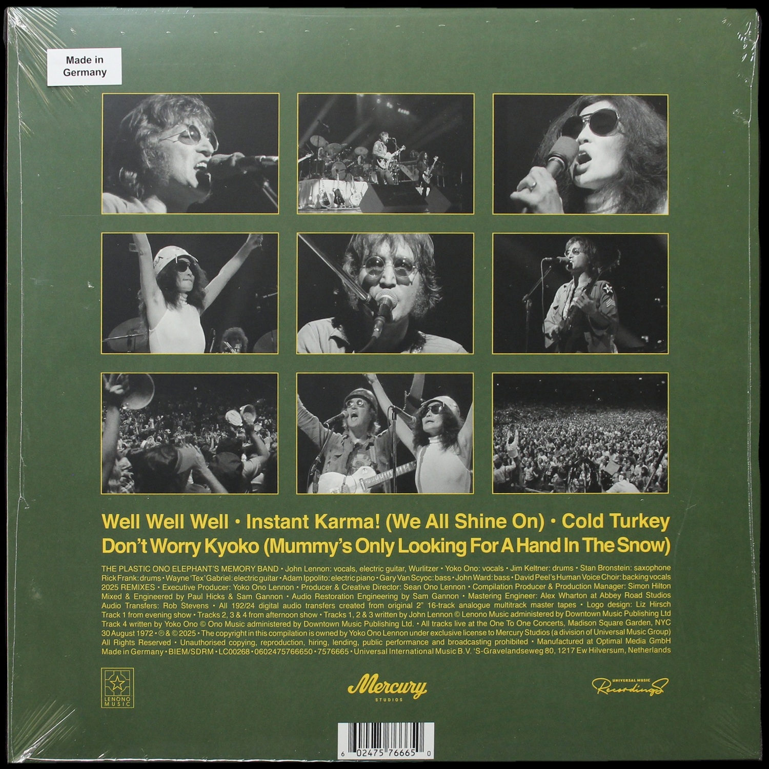 LP John Lennon & Yoko Ono — Power To The People (Live At The One-To-One Concert, New York City, 1972) (цветной винил, EP (мини-альбом)) фото 2