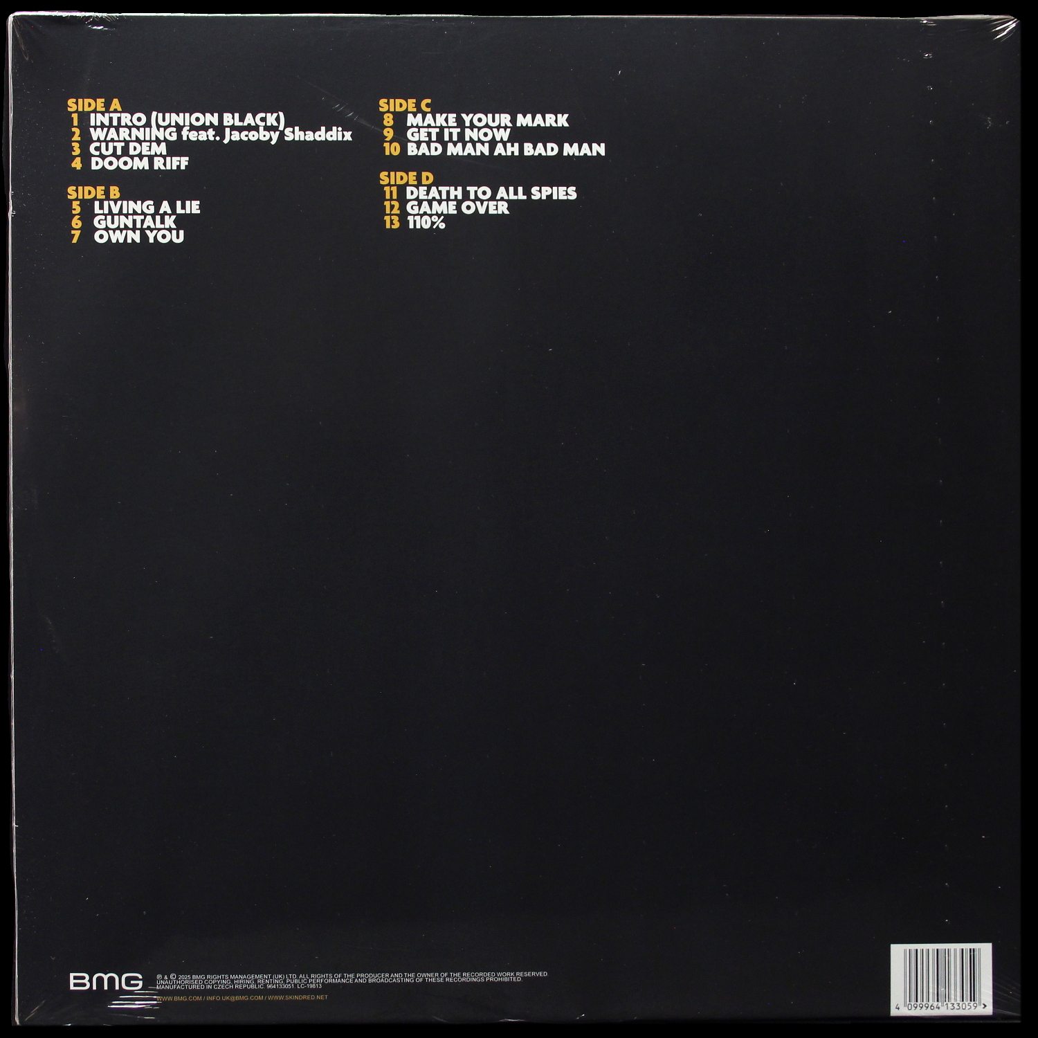 LP Skindred — Union Black (цветной винил) фото 2