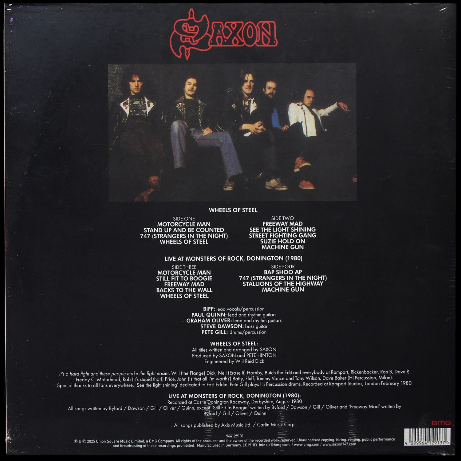 LP Saxon — Wheels Of Steel (цветной винил) фото 2