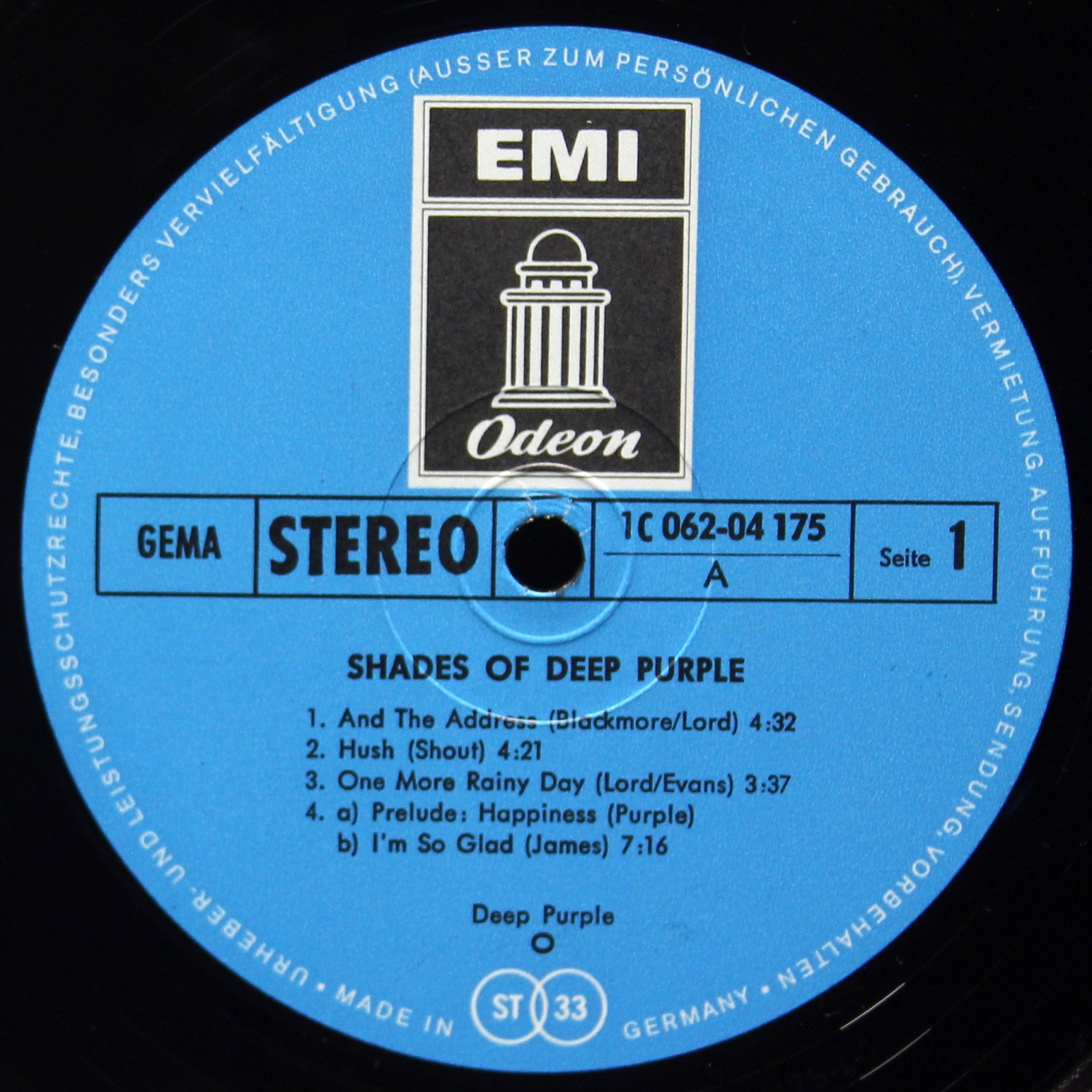 LP Deep Purple — Shades Of Deep Purple фото 3