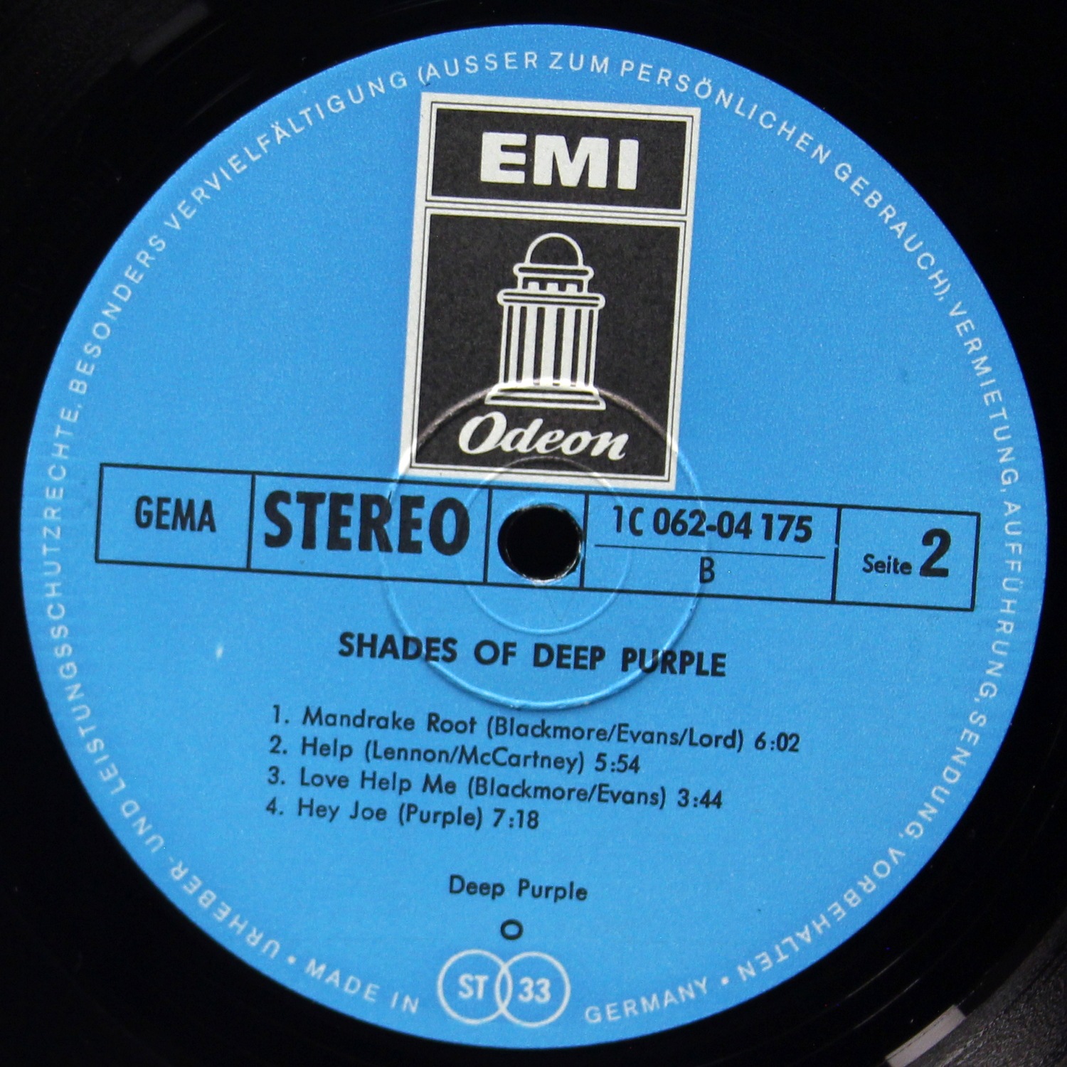 LP Deep Purple — Shades Of Deep Purple фото 4