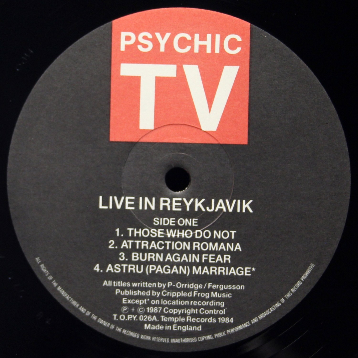 LP Psychic TV — Live In Reykjavik фото 3