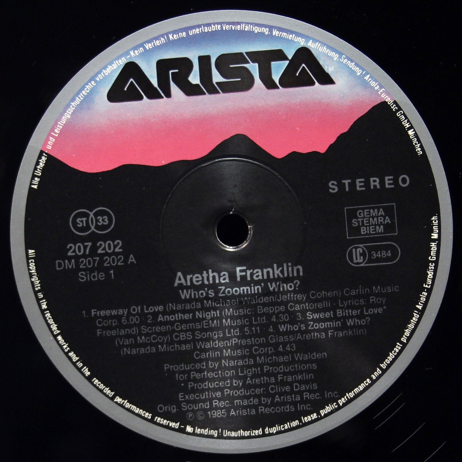 LP Aretha Franklin — Who's Zoomin' Who? фото 2