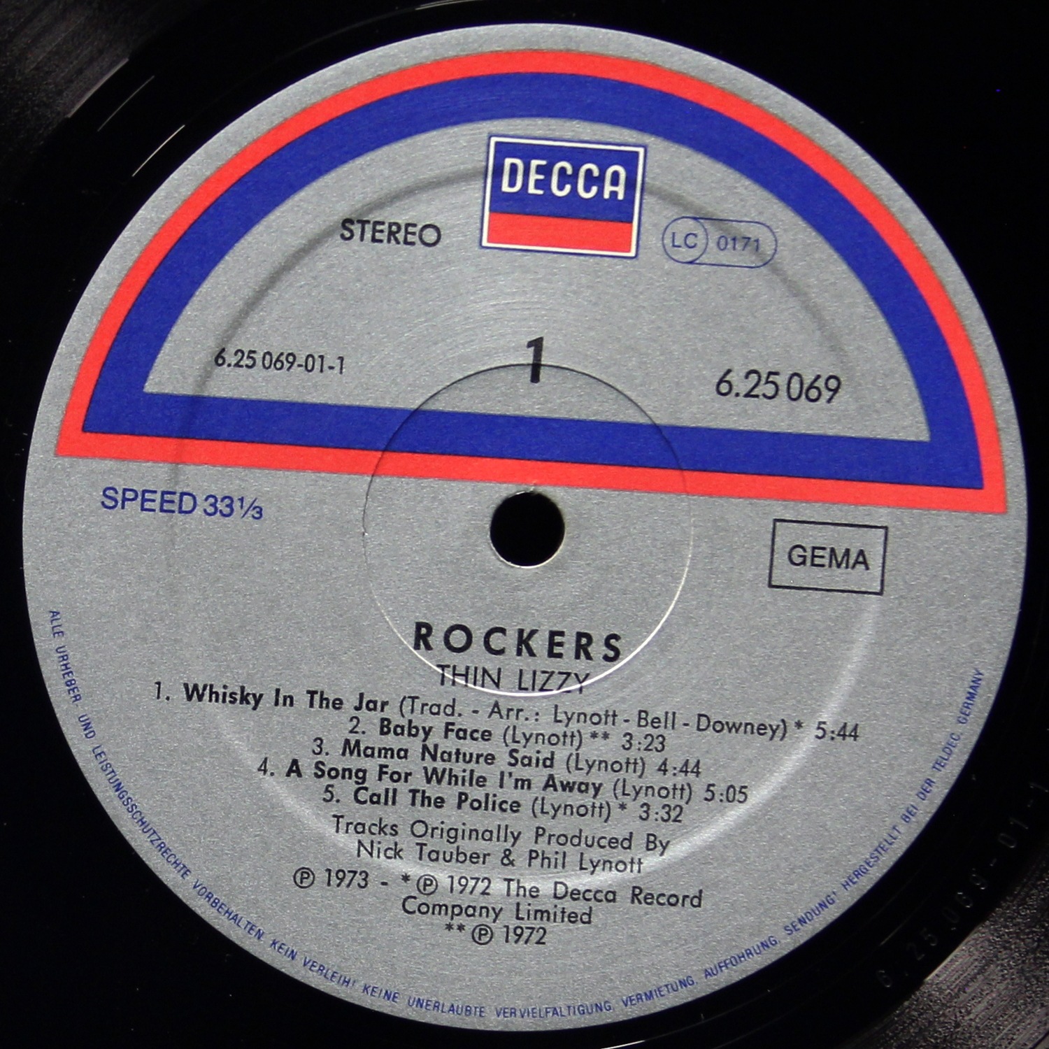 LP Thin Lizzy — Rockers фото 3