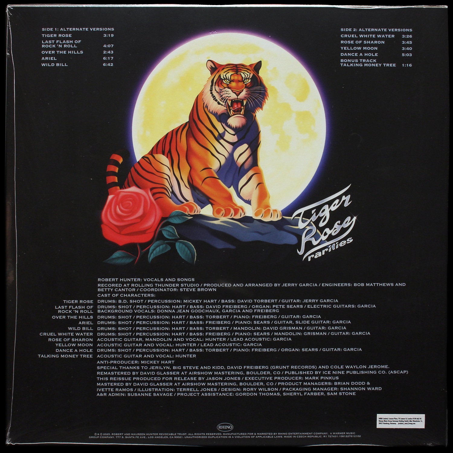 LP Robert Hunter — Tiger Rose Rarities фото 2