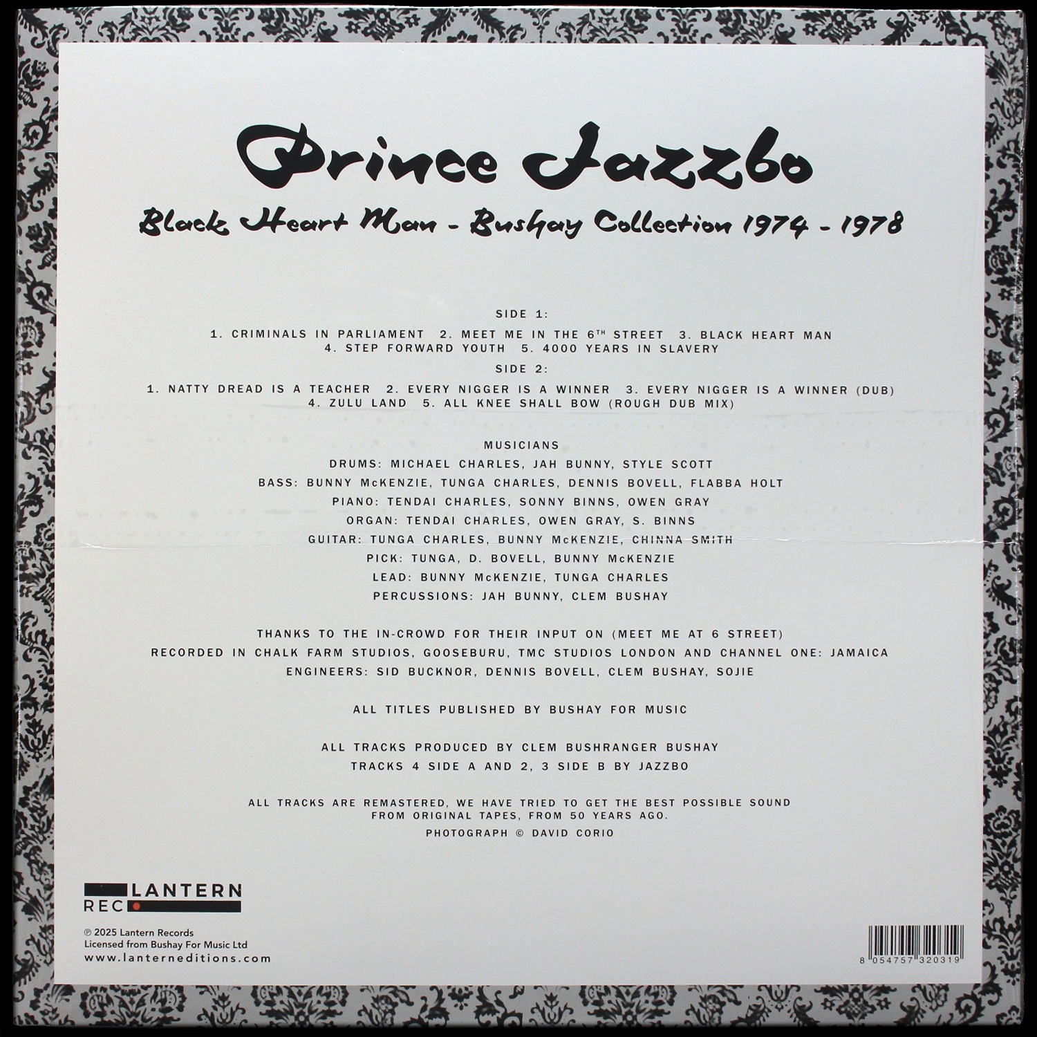 LP Prince Jazzbo — Black Heart Man - Bushay Collection 1974 - 1978 фото 2