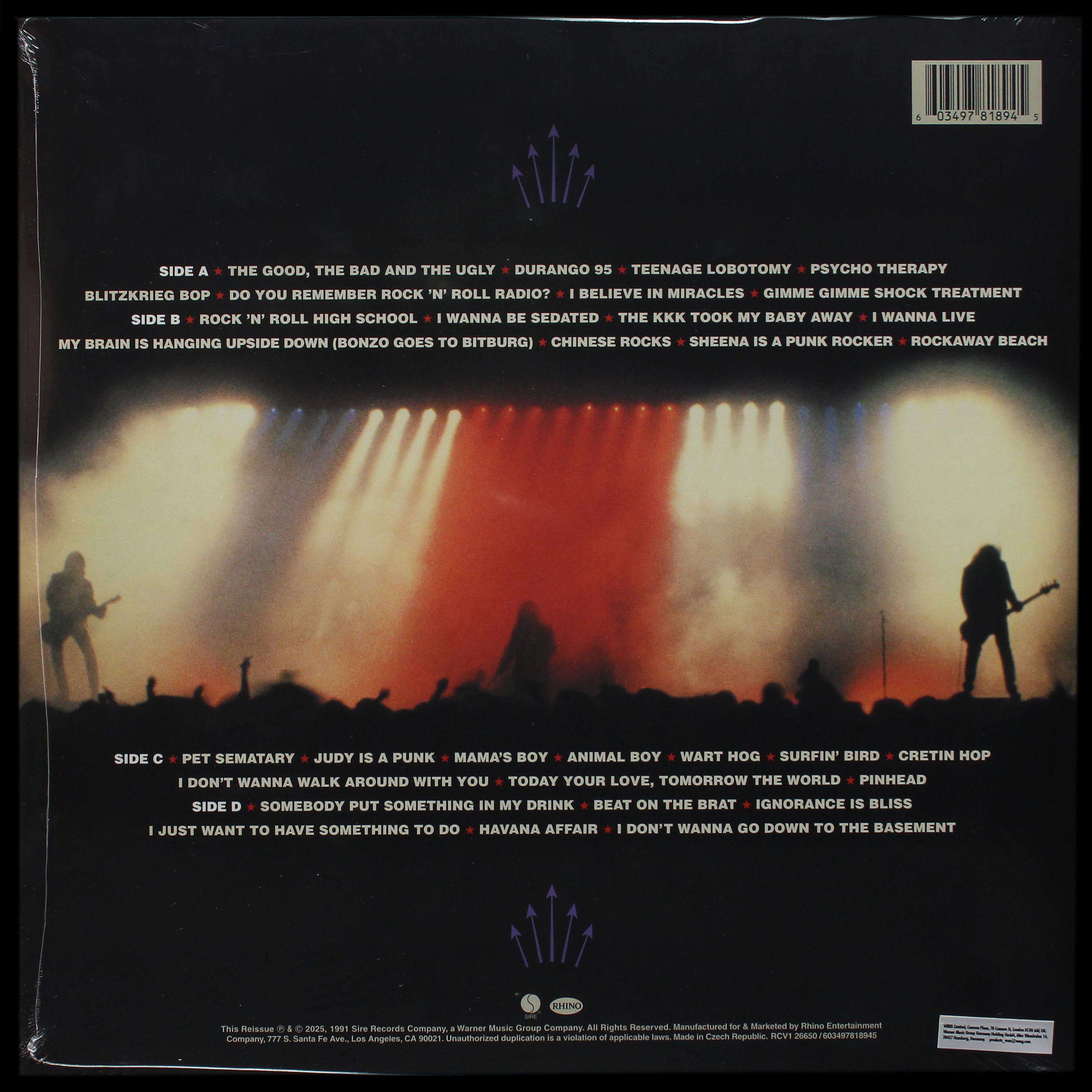 LP Ramones — Loco Live (2LP,  цветной винил) фото 2