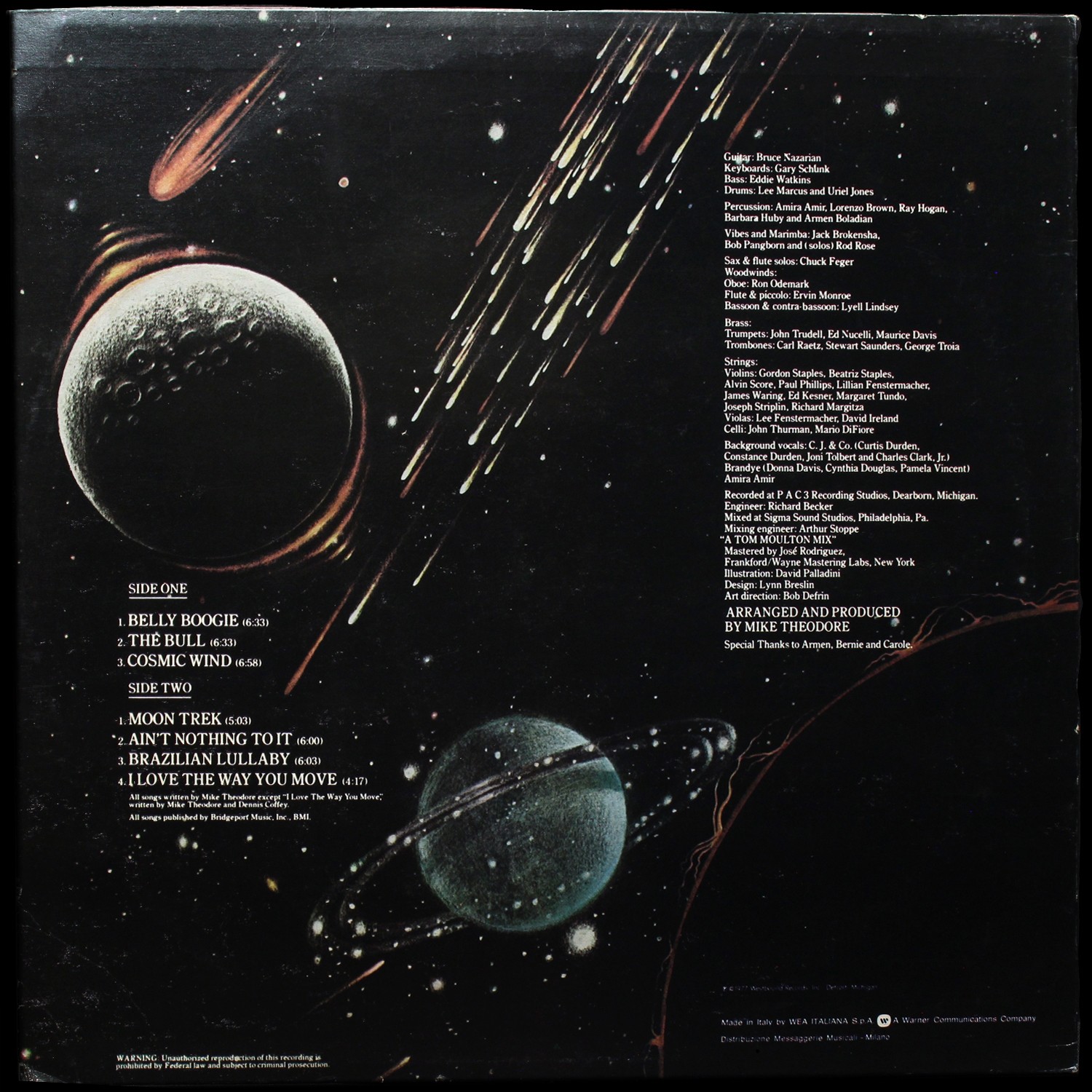 LP Mike Theodore Orchestra — Cosmic Wind фото 2