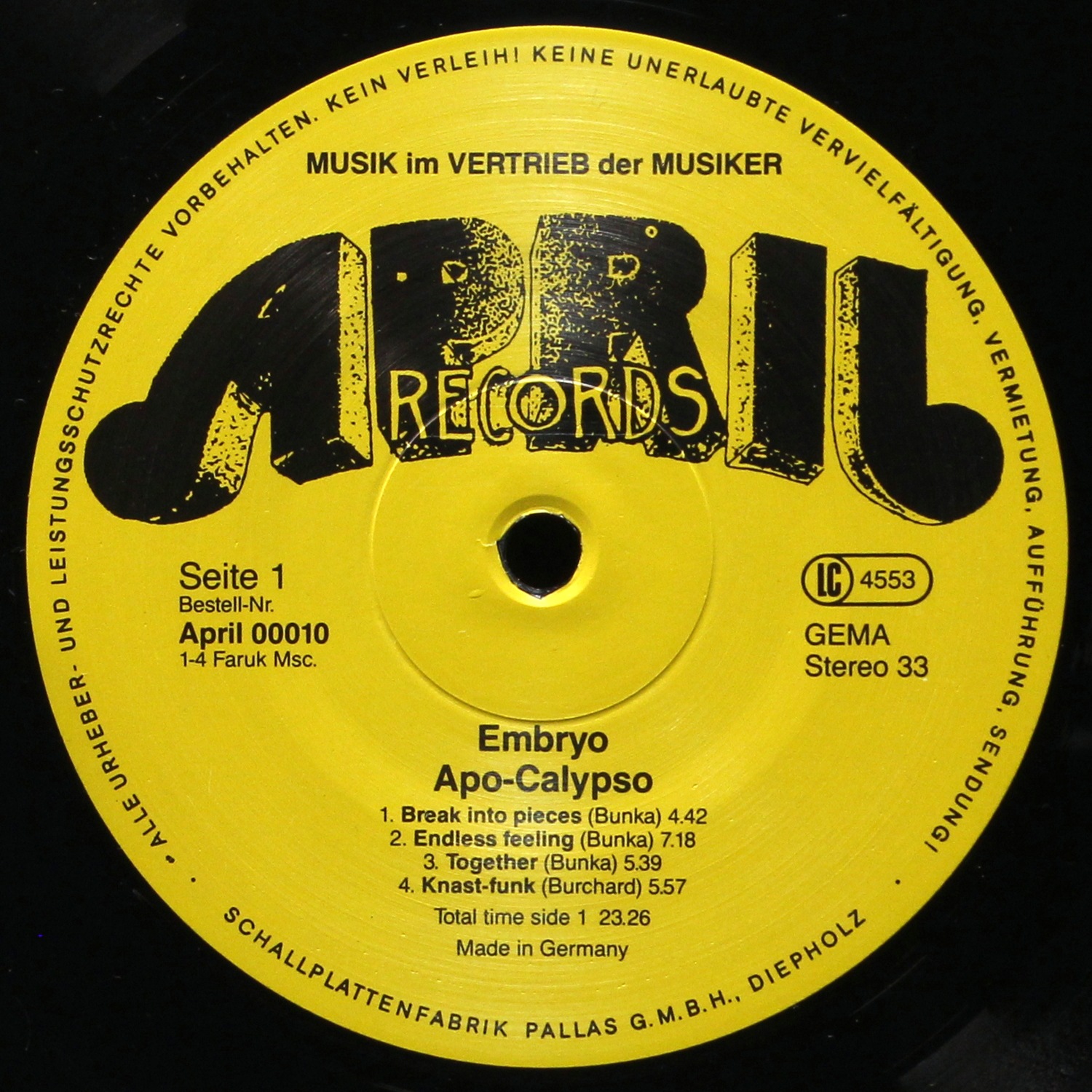 LP Embryo — Apo Calypso фото 3