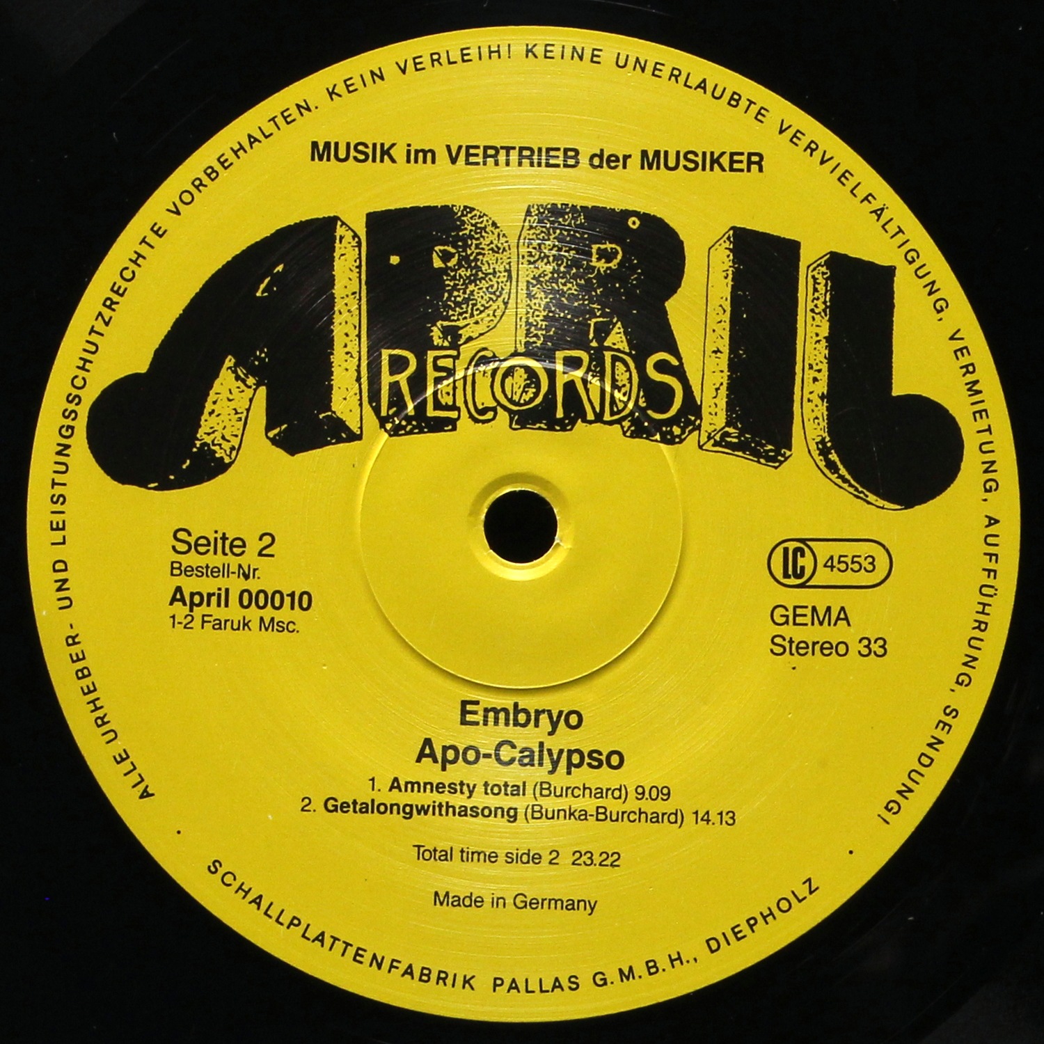 LP Embryo — Apo Calypso фото 4