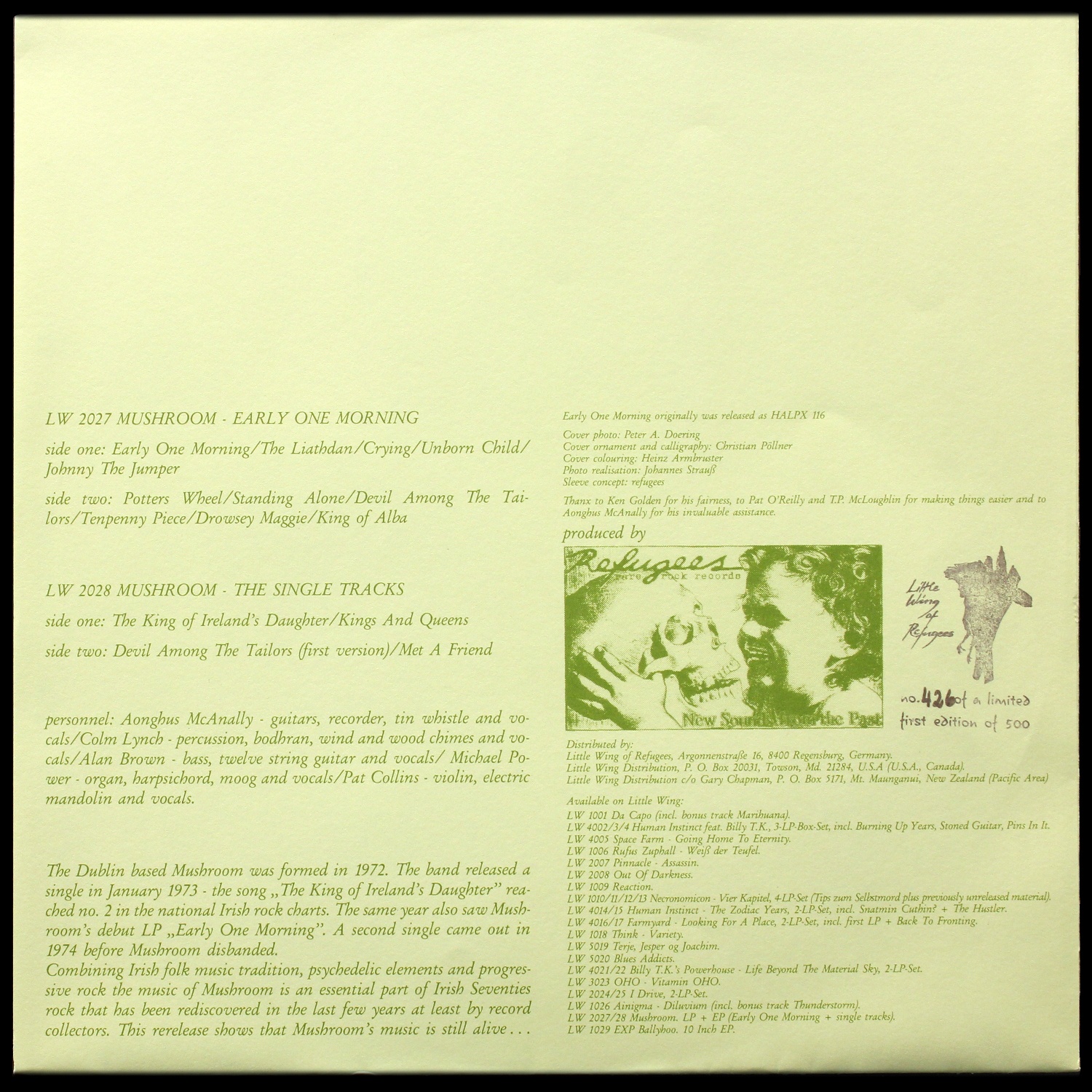 LP Mushroom — Early One Morning (+ постер) фото 8