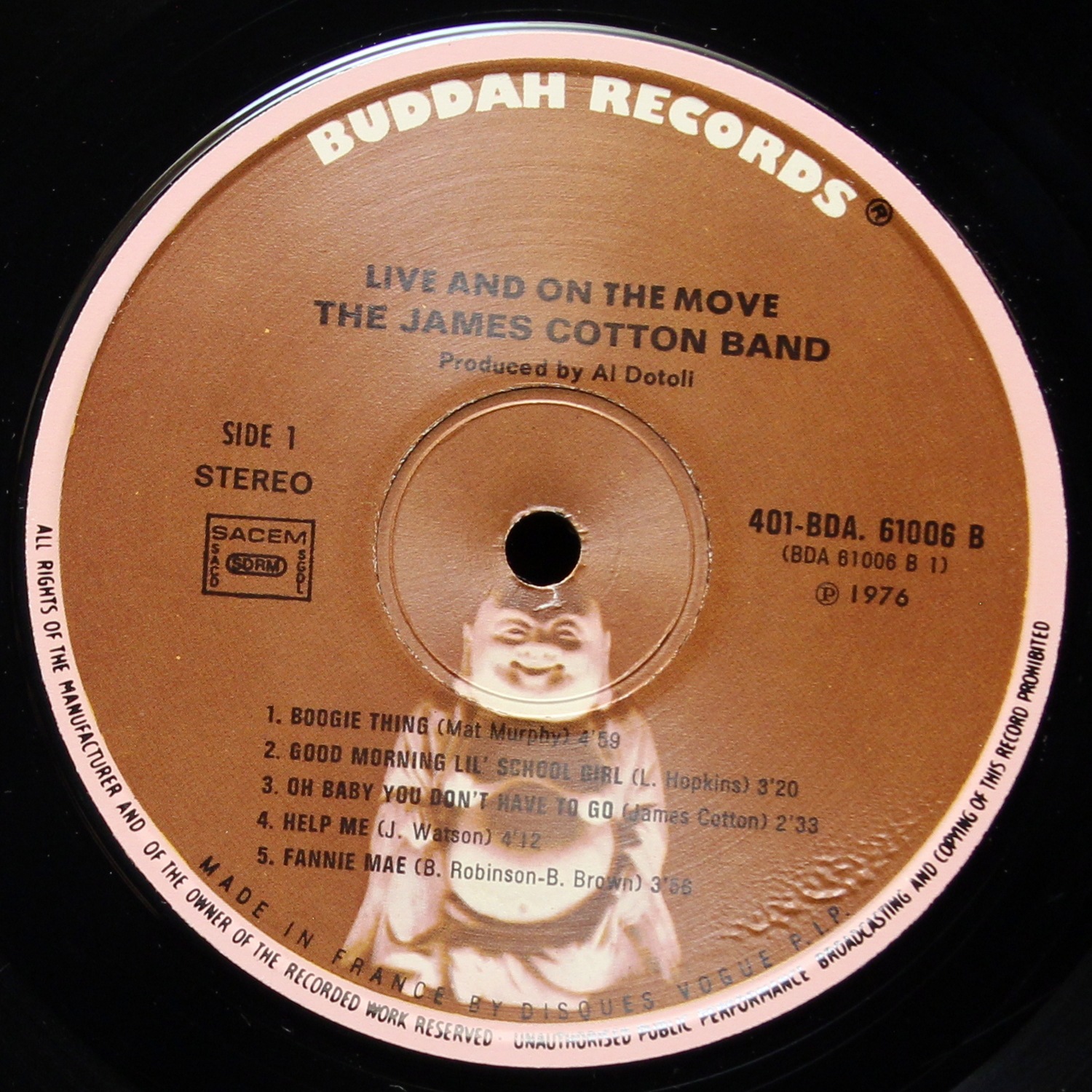 LP James Cotton Band — Live & On The Move (2LP) фото 3