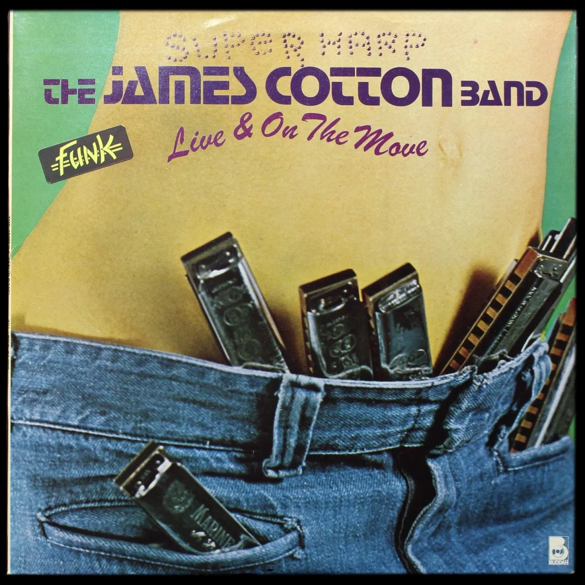 LP James Cotton Band — Live & On The Move (2LP) фото