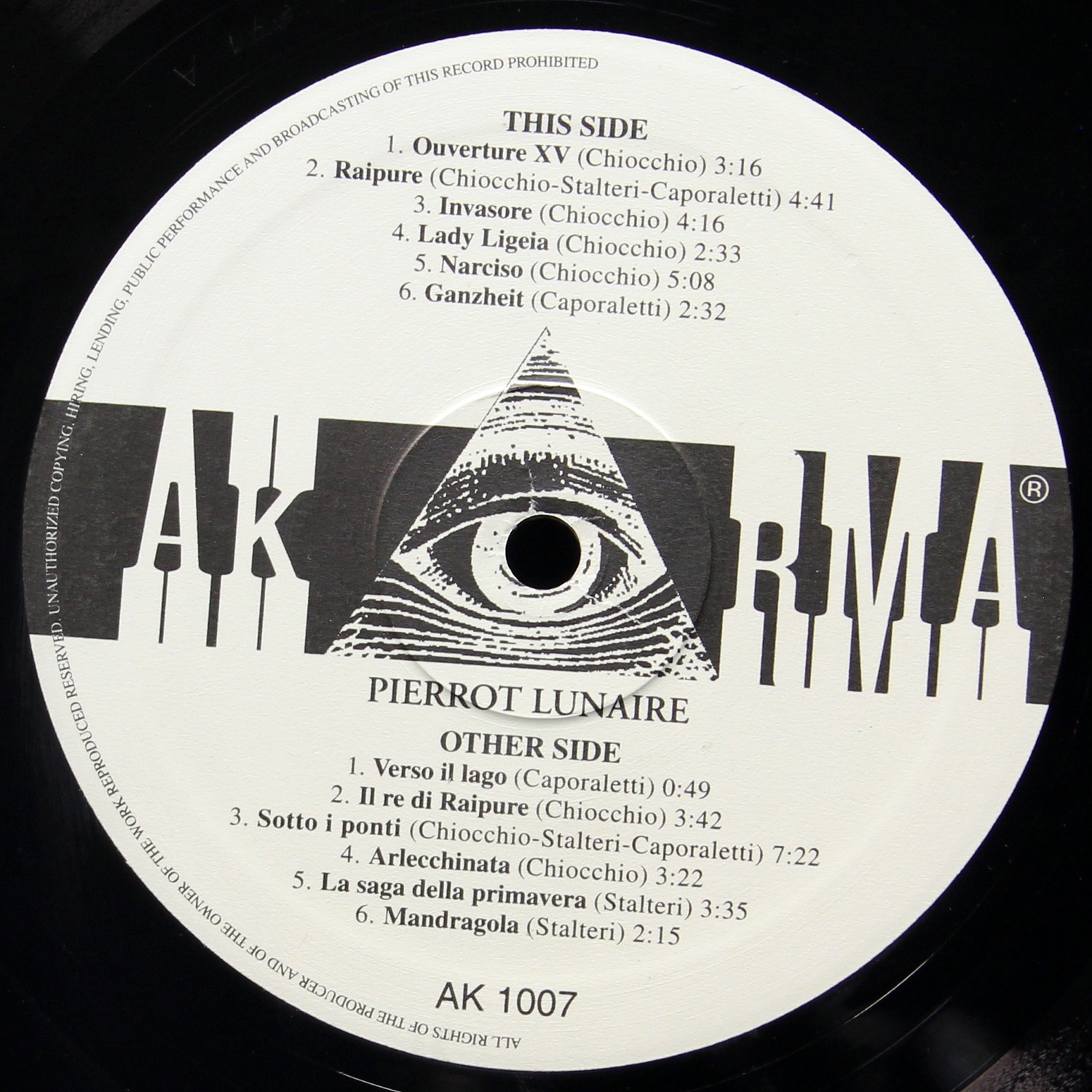 LP Pierrot Lunaire — Pierrot Lunaire фото 3