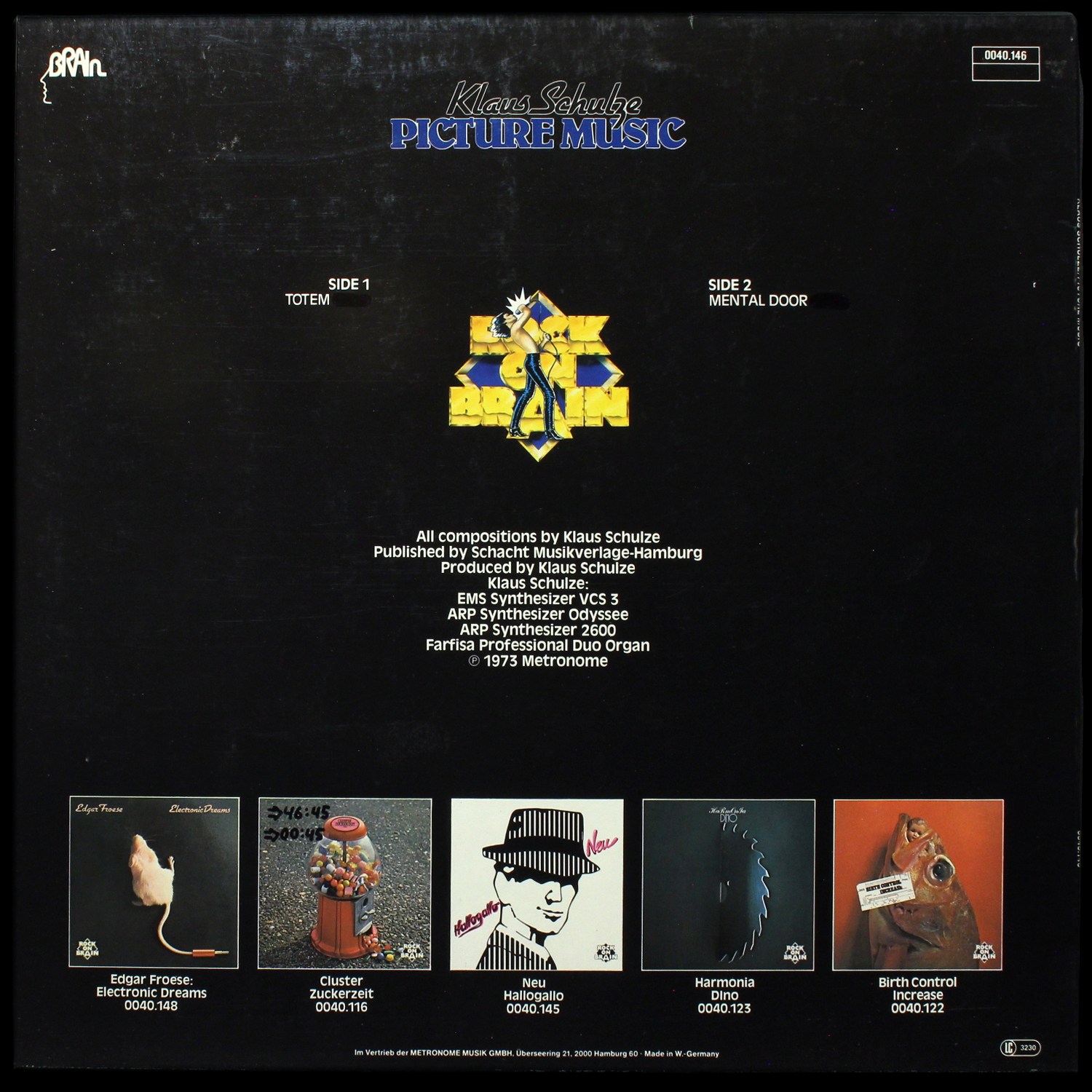LP Klaus Schulze — Picture Music фото 2