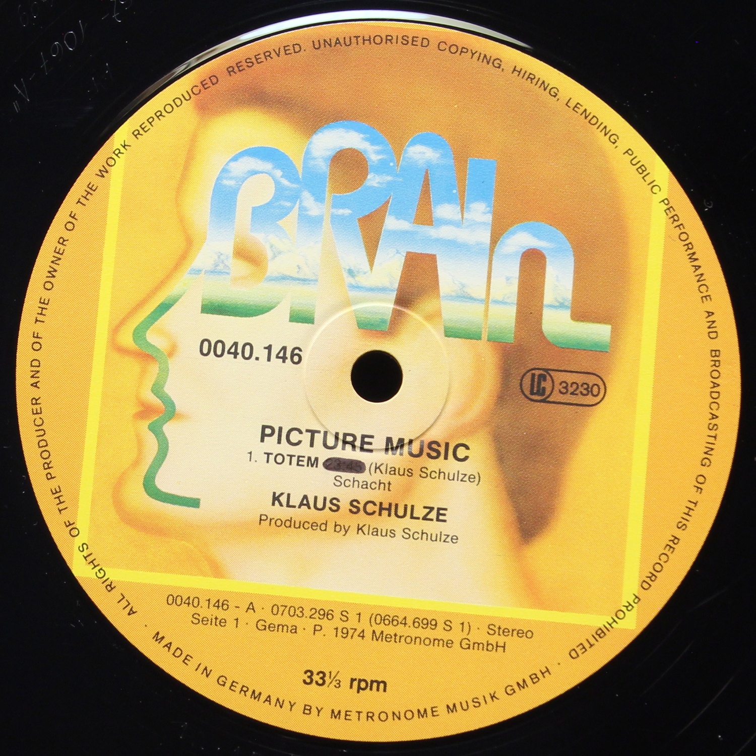 LP Klaus Schulze — Picture Music фото 3