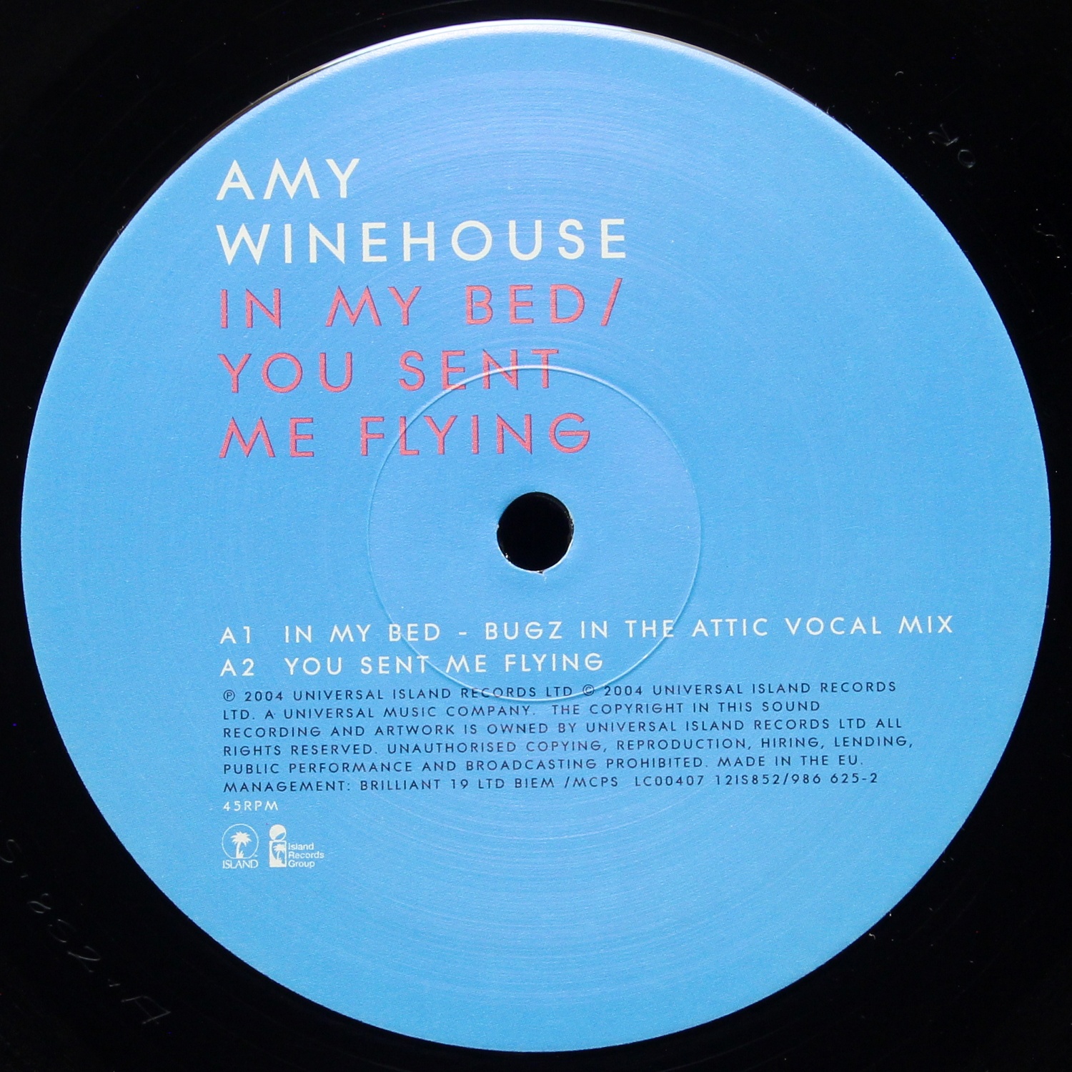 LP Amy Winehouse — In My Bed / You Sent Me Flying (макси сингл,  сингл) фото 3