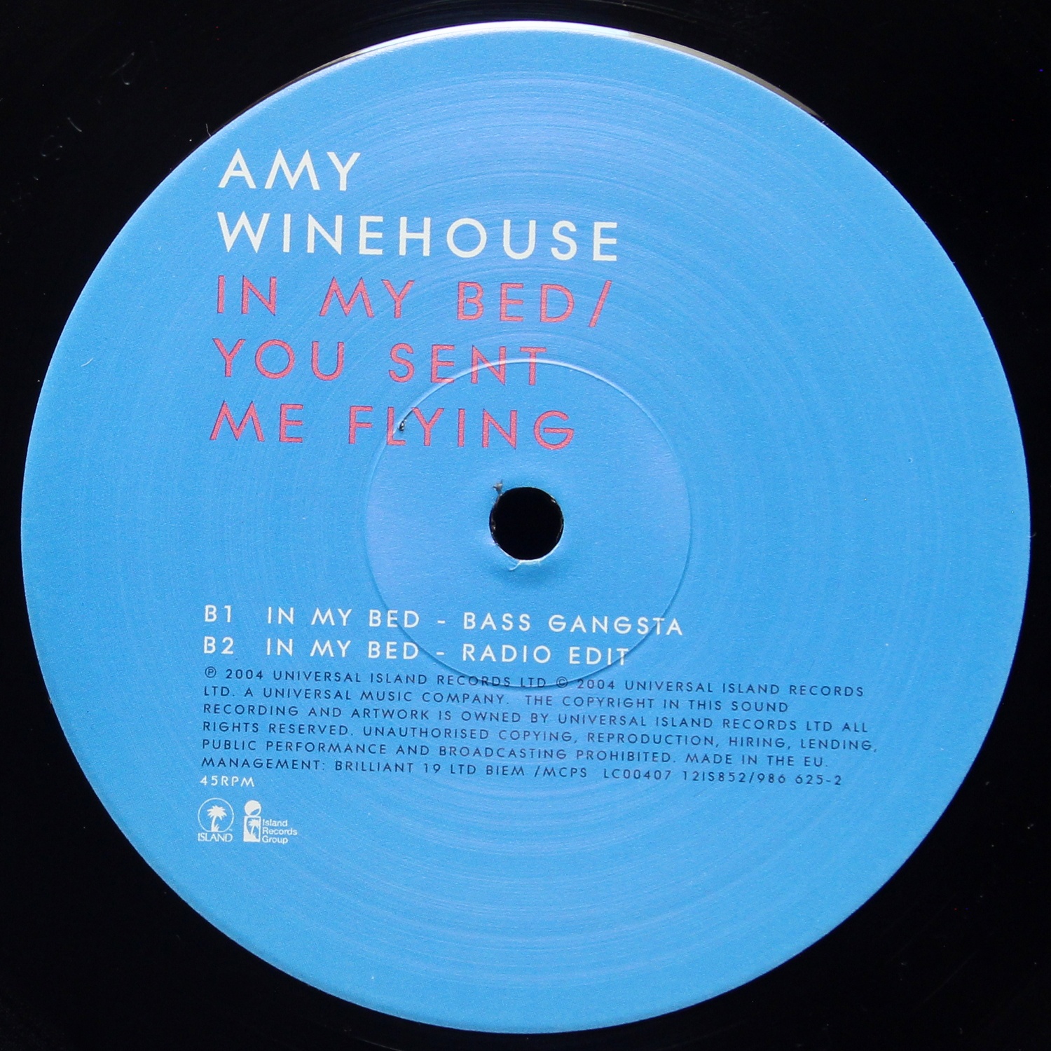 LP Amy Winehouse — In My Bed / You Sent Me Flying (макси сингл,  сингл) фото 4