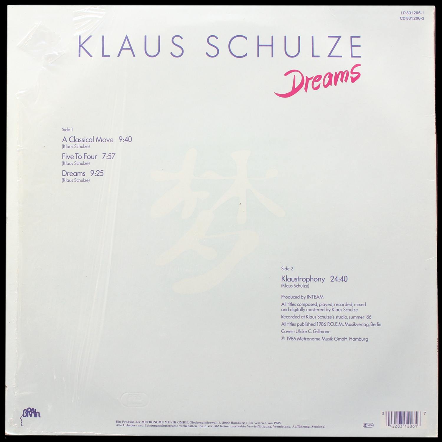 LP Klaus Schulze — Dreams фото 2