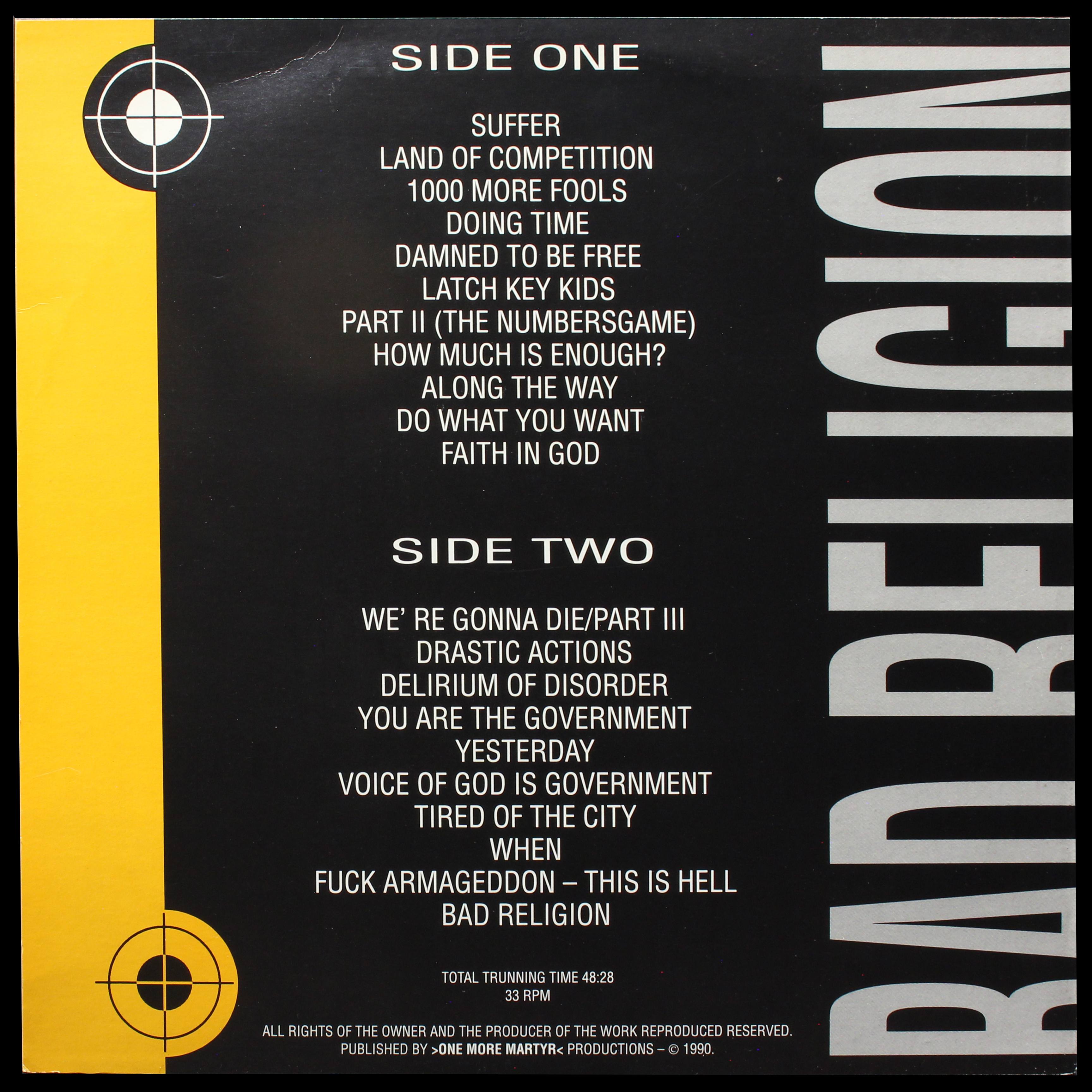 LP Bad Religion — Do What You Want! фото 2