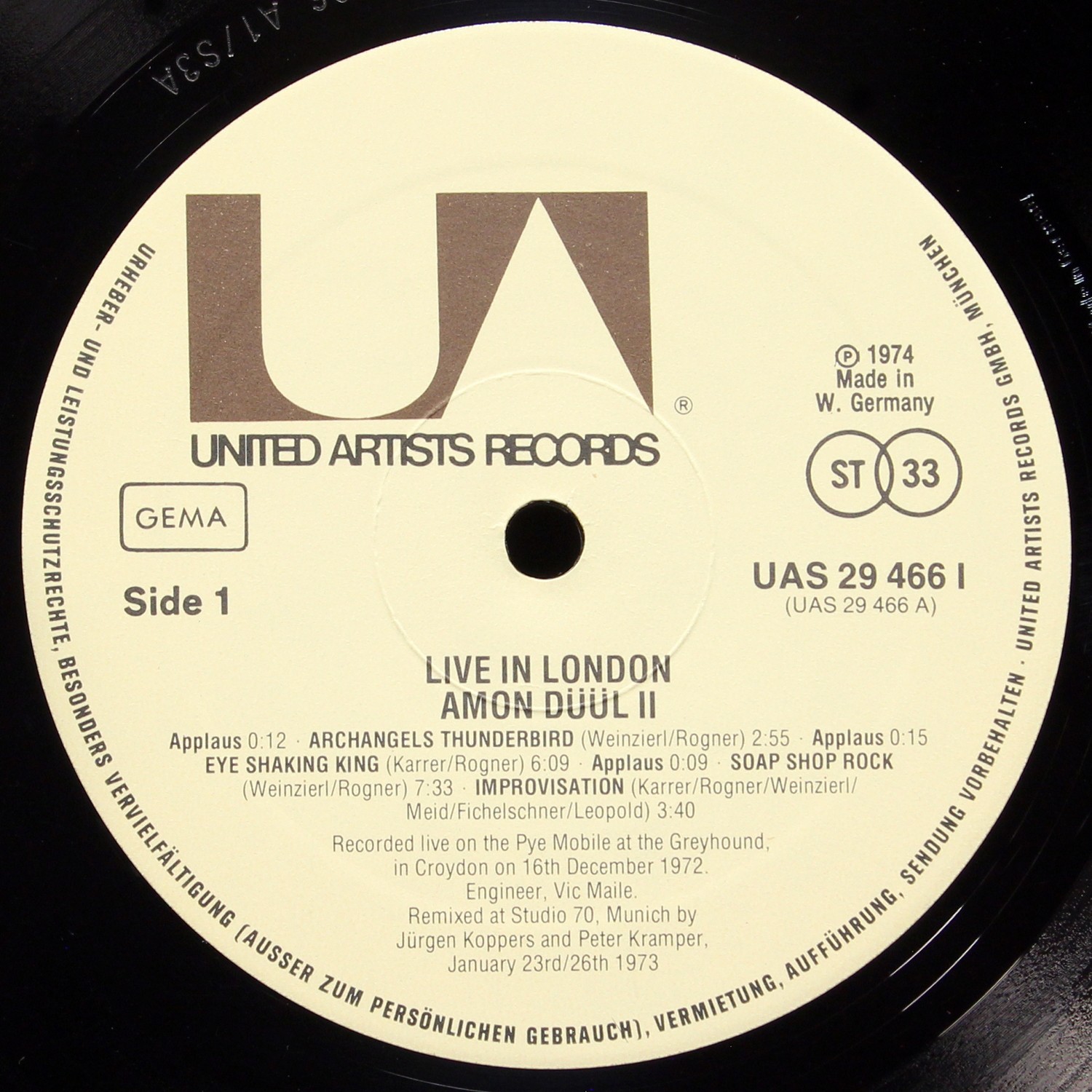 LP Amon Duul II — Live In London фото 3